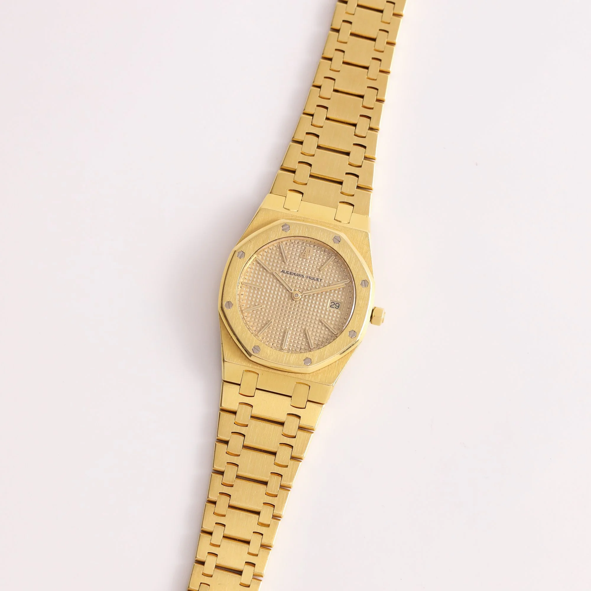 1980s Unpolished Audemars Piguet Royal Oak Midsize 56175BA "Havana" Tapestry Dial + Box.jpg