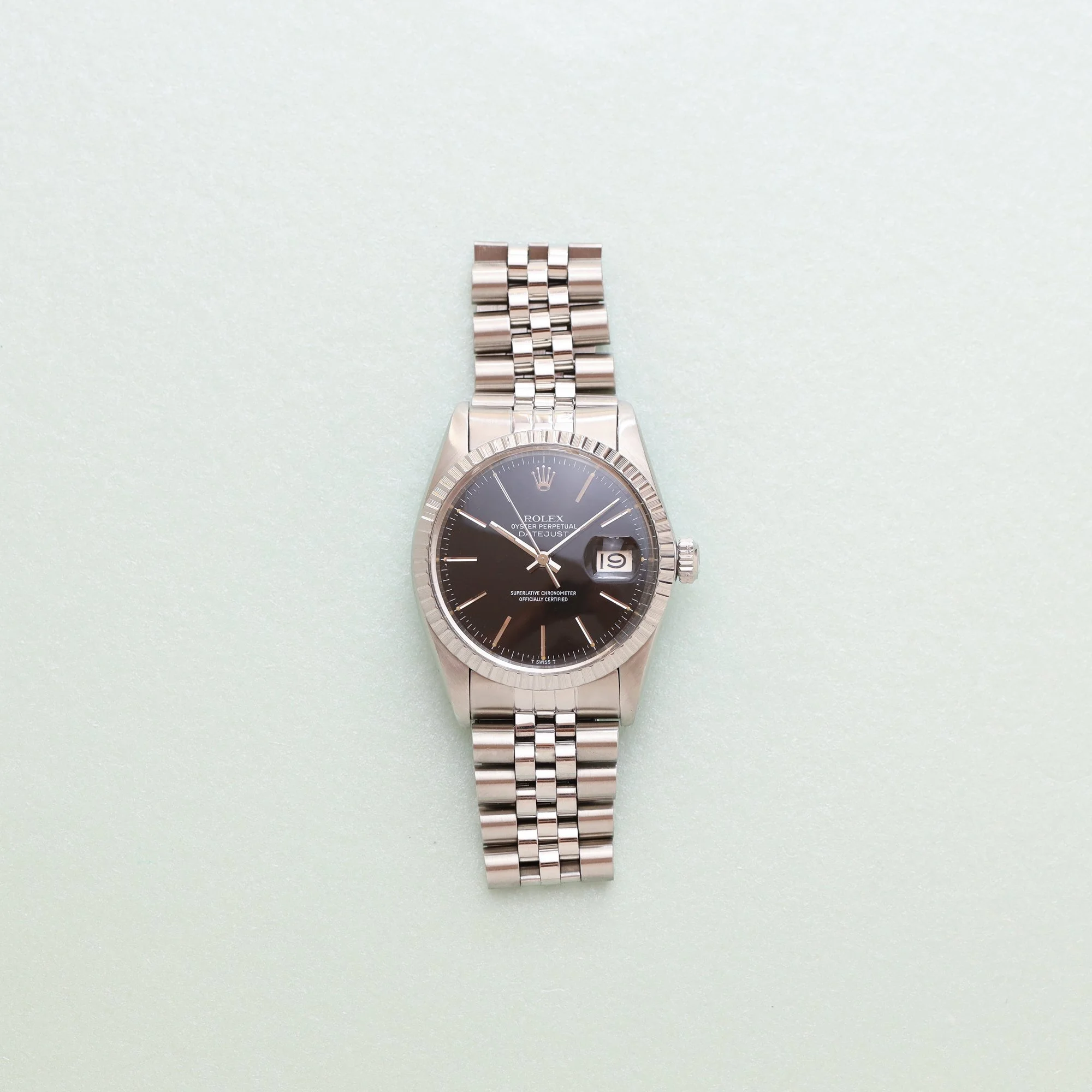 1981 Rolex Datejust 16030 Glossy Black "Stick" Dial.jpg