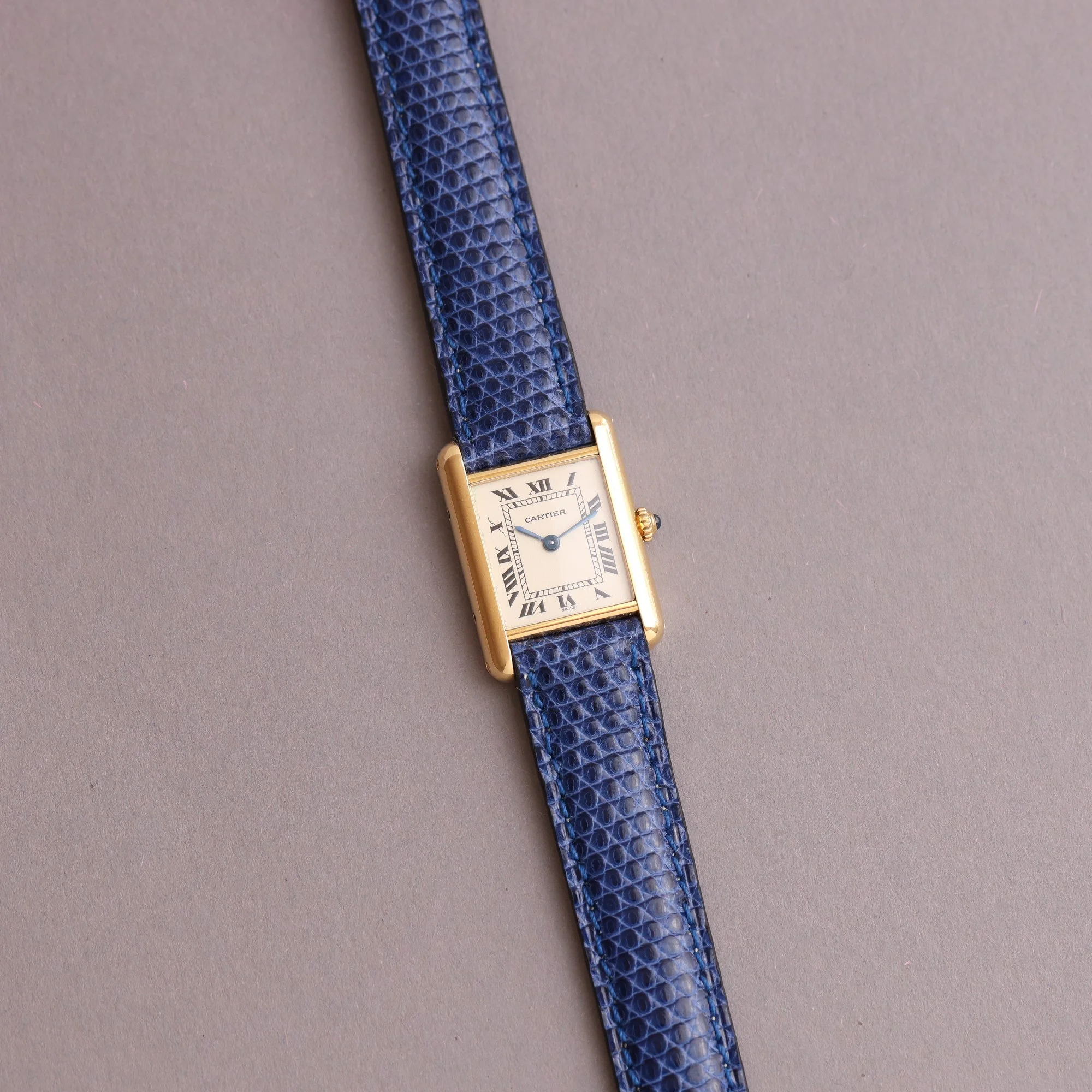 1997 Unpolished Cartier Tank Louis 18K Small Model 1150 Fullset.jpg