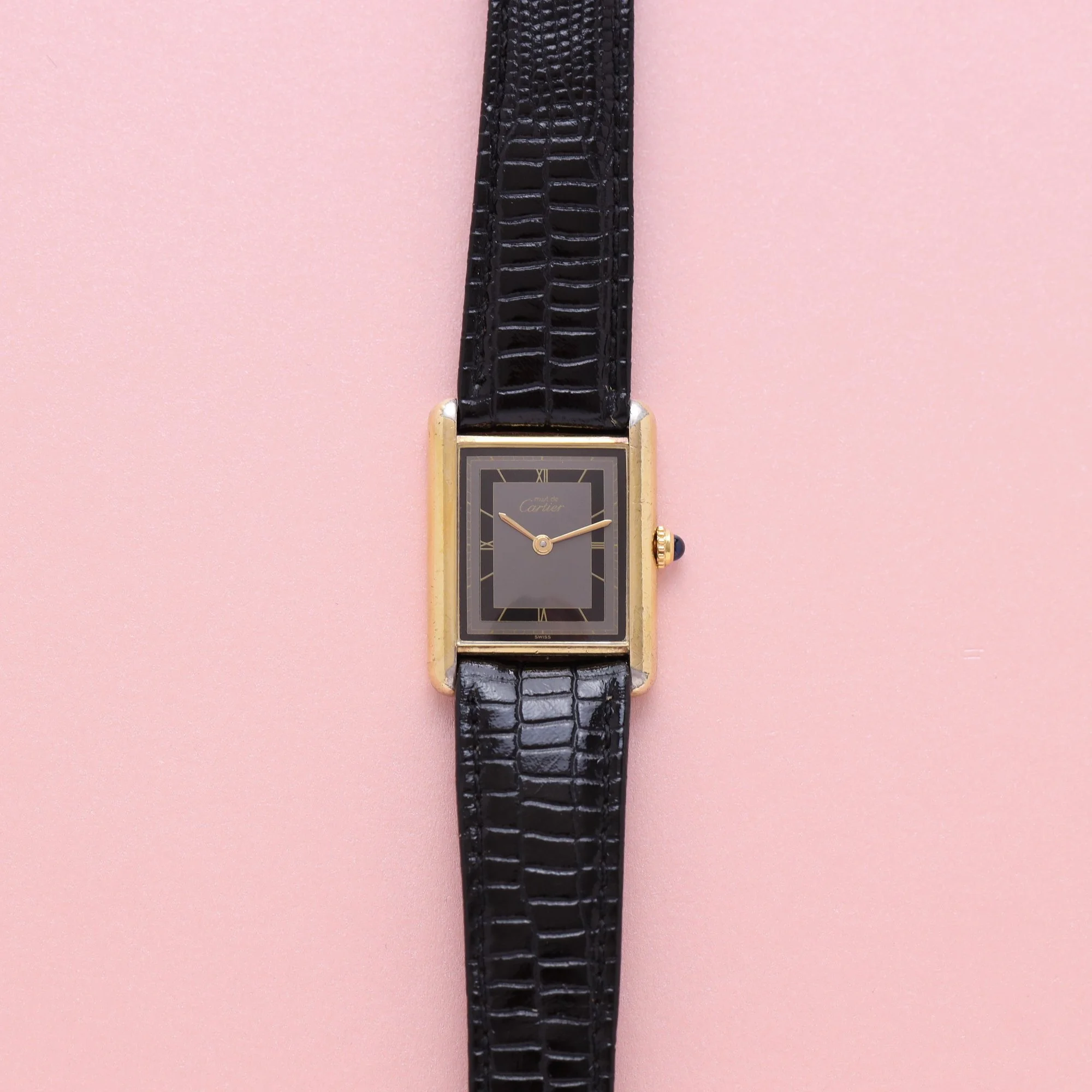 1980s Cartier Tank Must Large Model 681006 Slate Grey "Art Deco" Dial.jpg