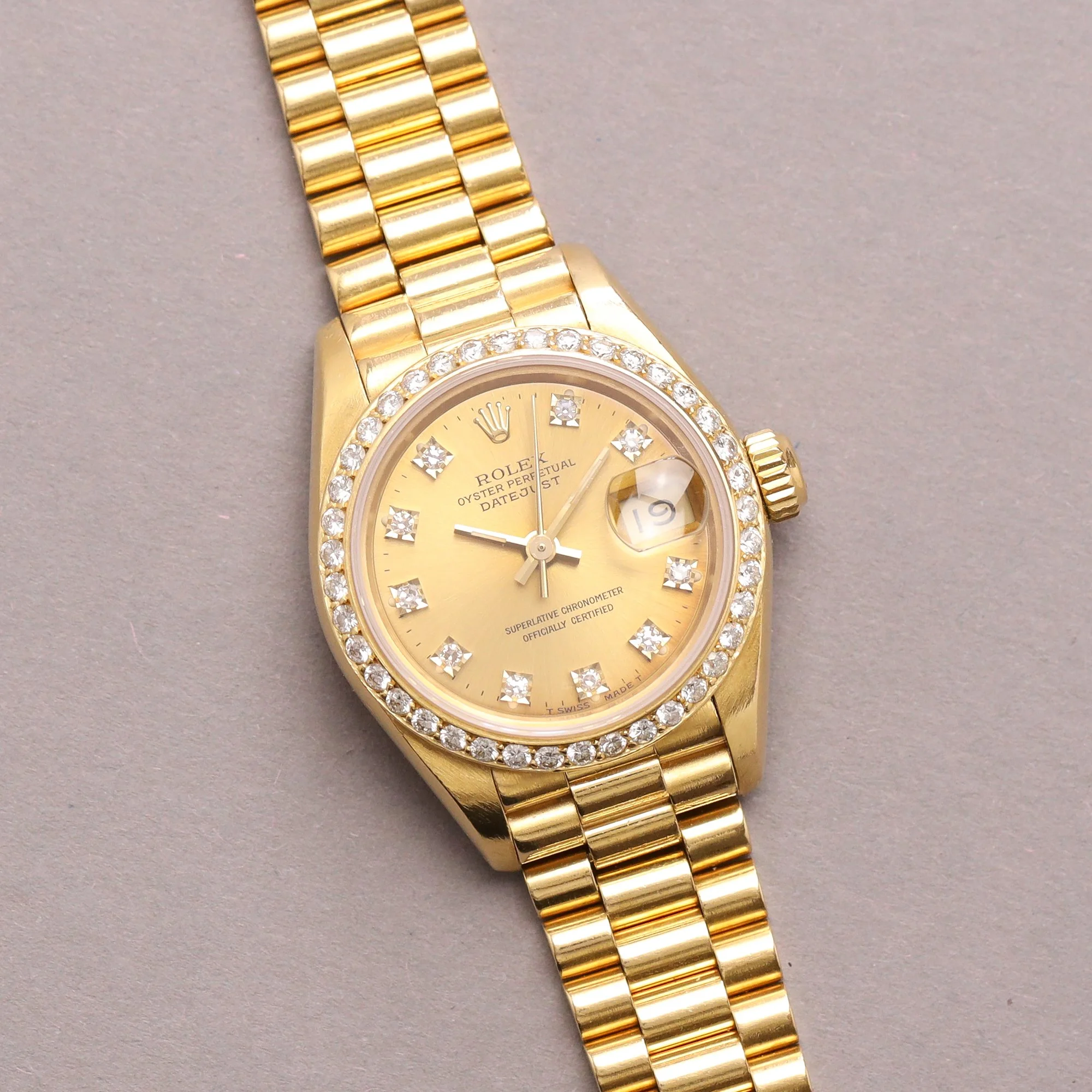 1992 Unpolished Rolex Lady Datejust 18K 69178 Factory "Diamond" Dial Mega Fullset.jpg