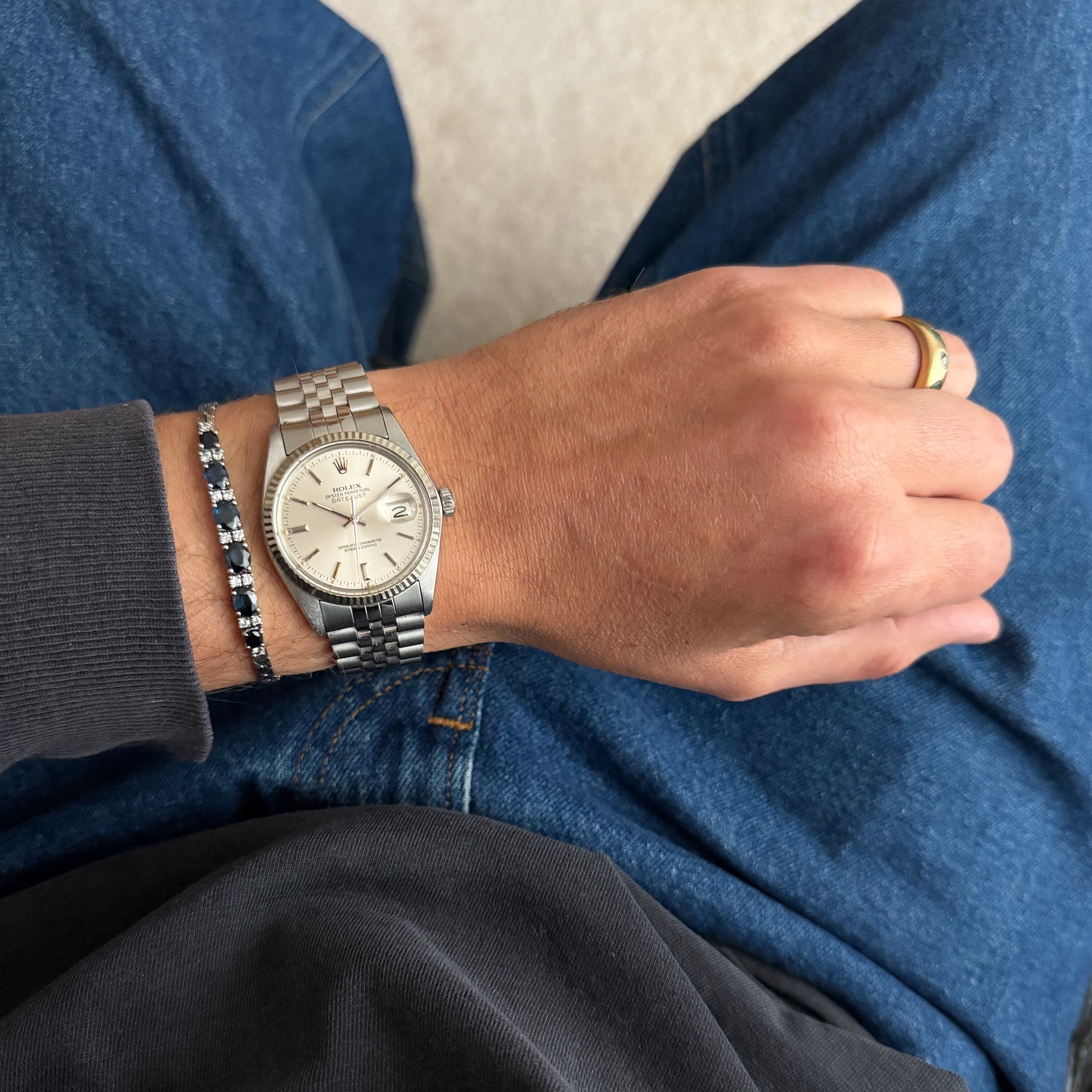 1979 Unpolished Rolex Datejust 16014 Silver "Sunburst" Dial + New Service.jpg