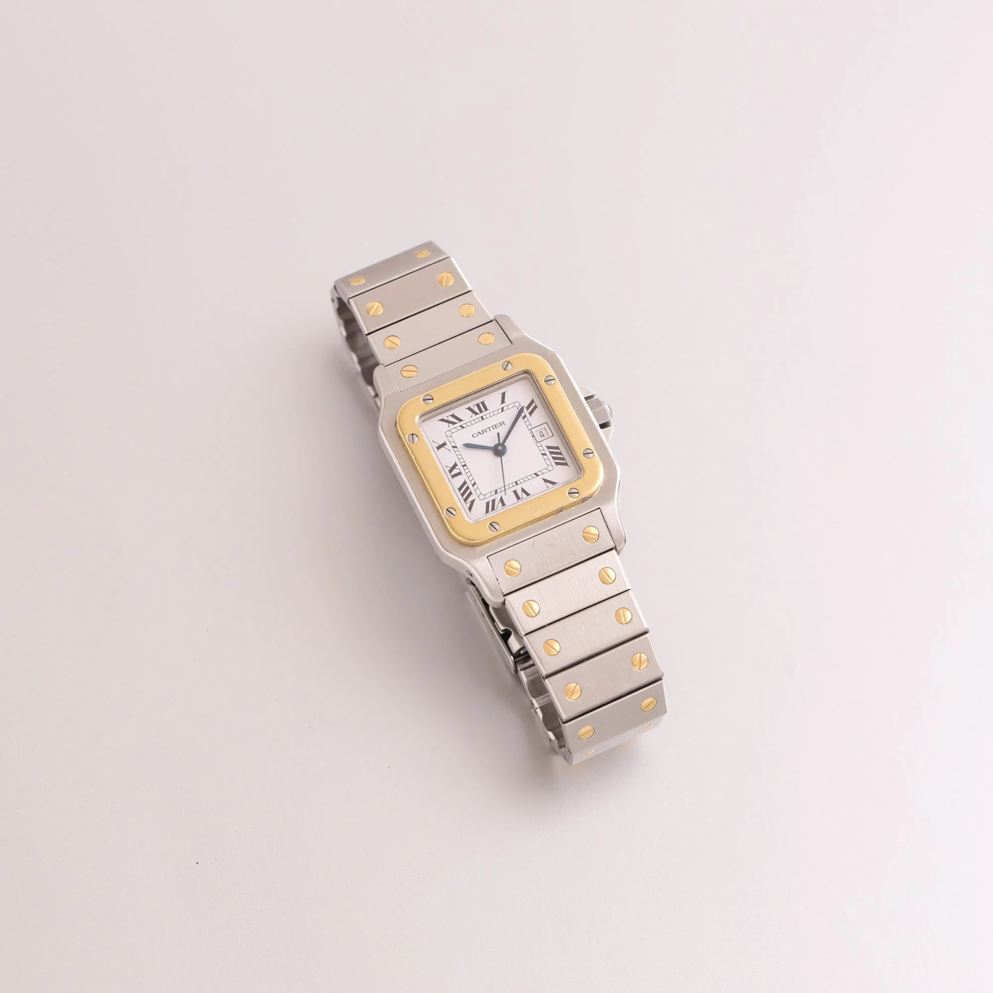1990s Unpolished Cartier Santos Carrée 2961 MK3 "Swiss Only" Dial.jpg
