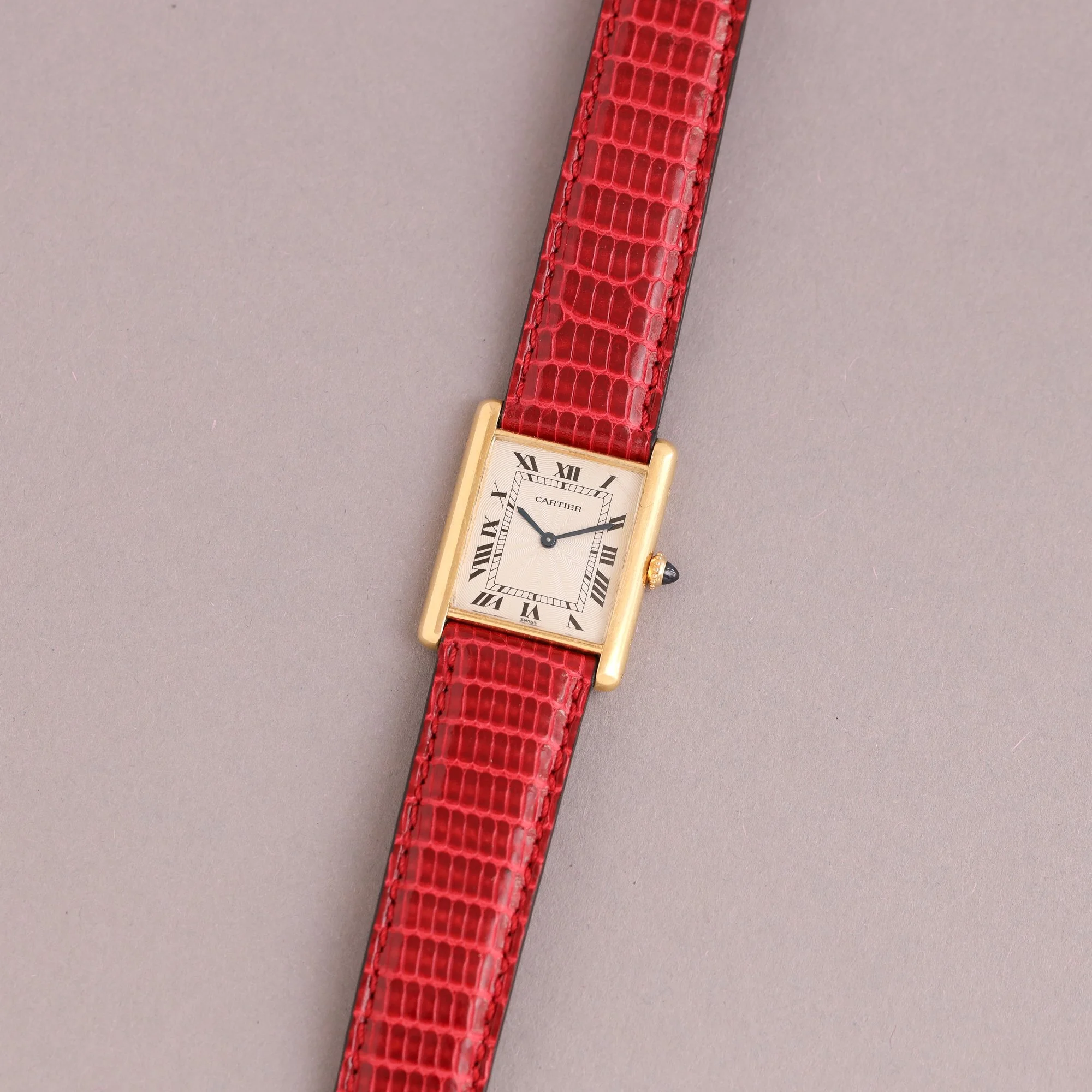 1994 Unpolished Cartier Tank Louis 18K Extra Plate 96065 "Flinqué" Dial Fullset + New Service.jpg