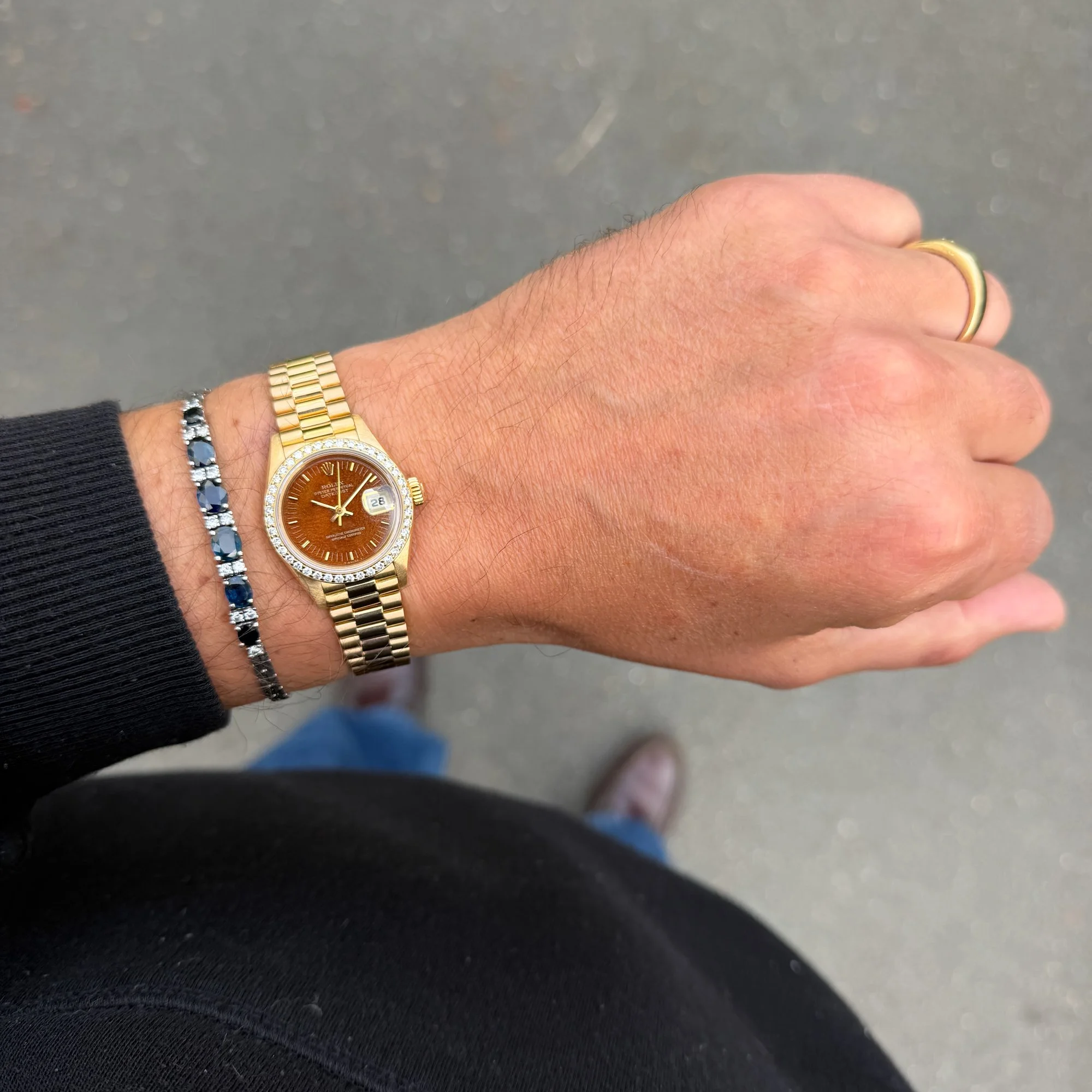 1987 Mint Rolex Lady-Datejust 18K 69178 Factory "Wood" Dial Fullset.jpg