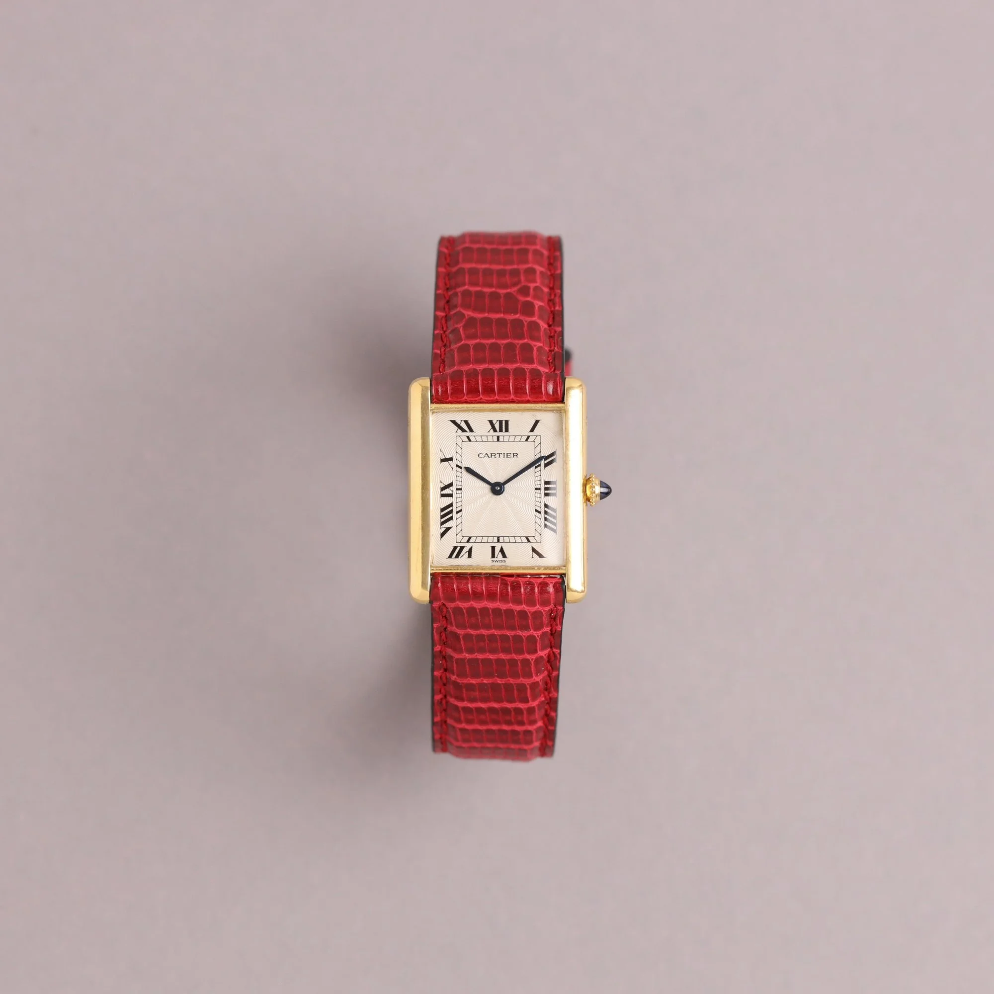 1994 Unpolished Cartier Tank Louis 18K Extra Plate 96065 "Flinqué" Dial Fullset + New Service.jpg