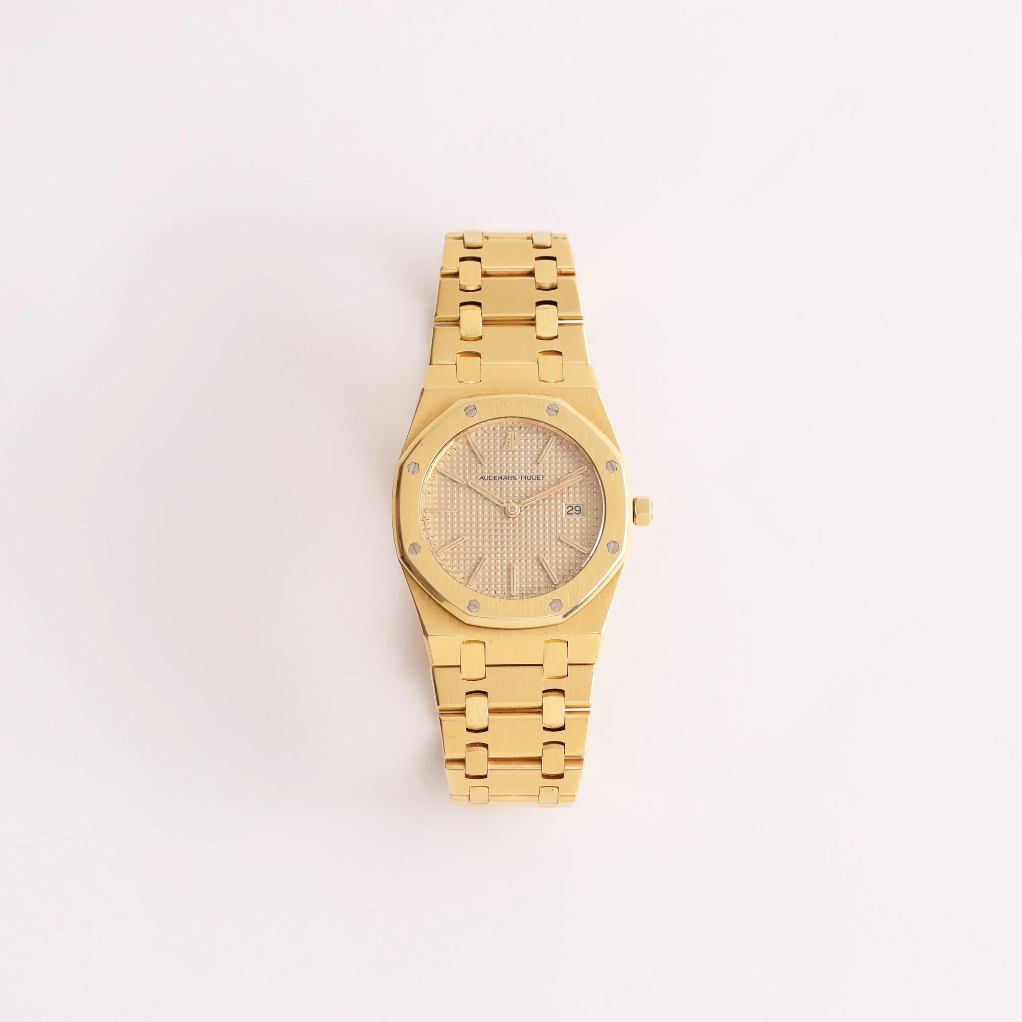 1980s Unpolished Audemars Piguet Royal Oak Midsize 56175BA "Havana" Tapestry Dial + Box.jpg