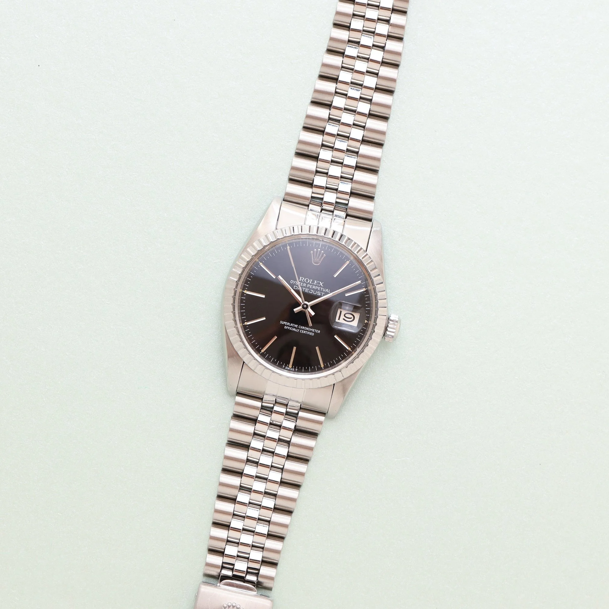1981 Rolex Datejust 16030 Glossy Black "Stick" Dial.jpg