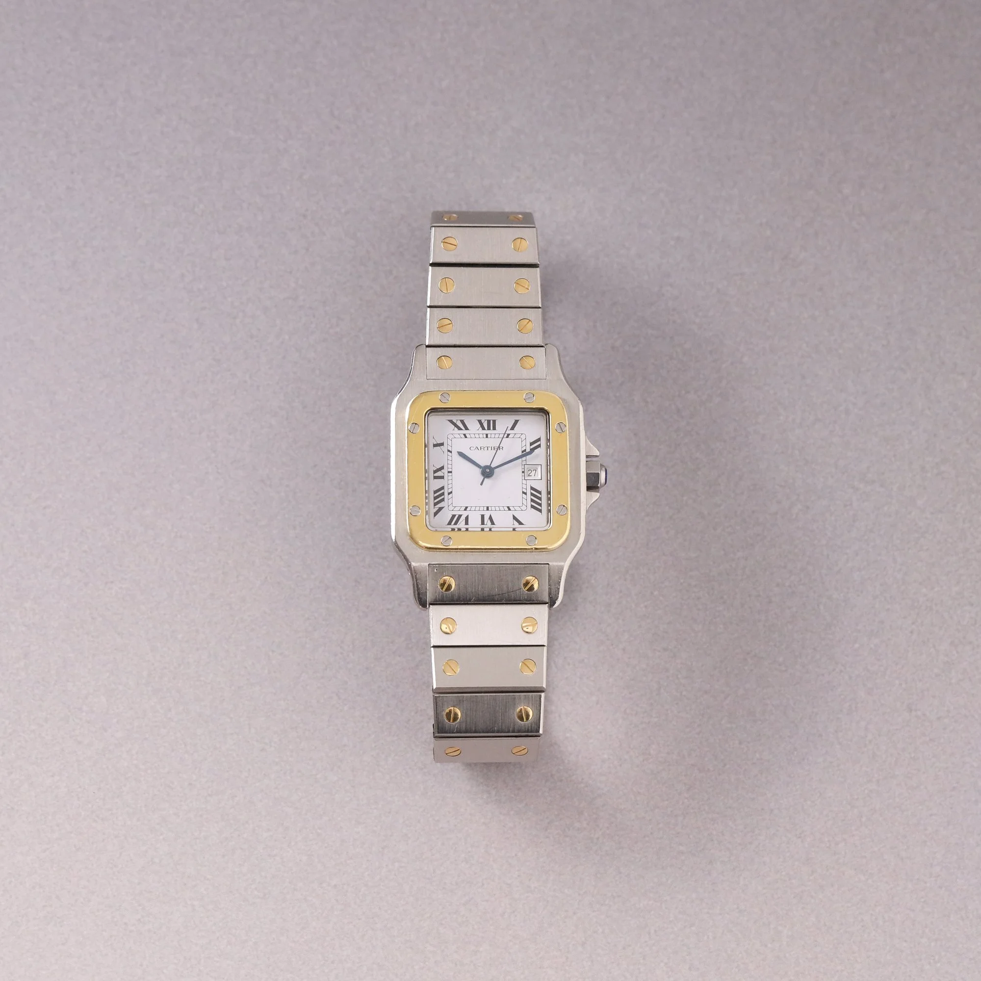 [ON HOLD] 1991 Unpolished Cartier Santos Carrée 2961 MK3 Mega Fullset + New Service