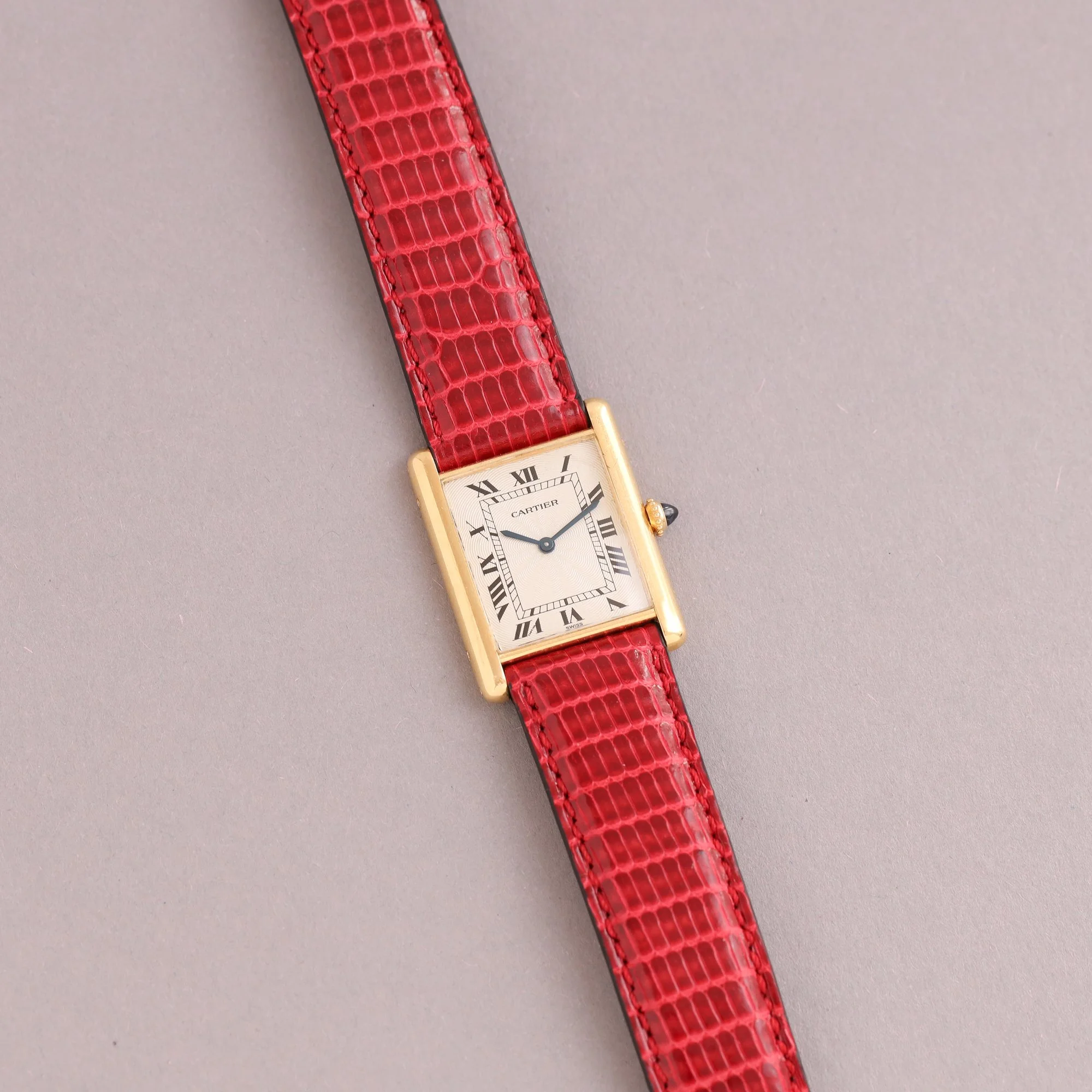 1994 Unpolished Cartier Tank Louis 18K Extra Plate 96065 "Flinqué" Dial Fullset + New Service.jpg