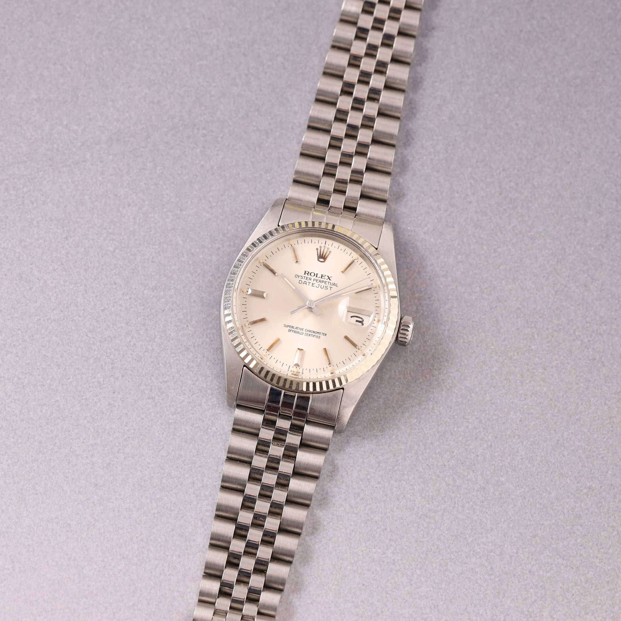 1979 Unpolished Rolex Datejust 16014 Silver "Sunburst" Dial + New Service.jpg