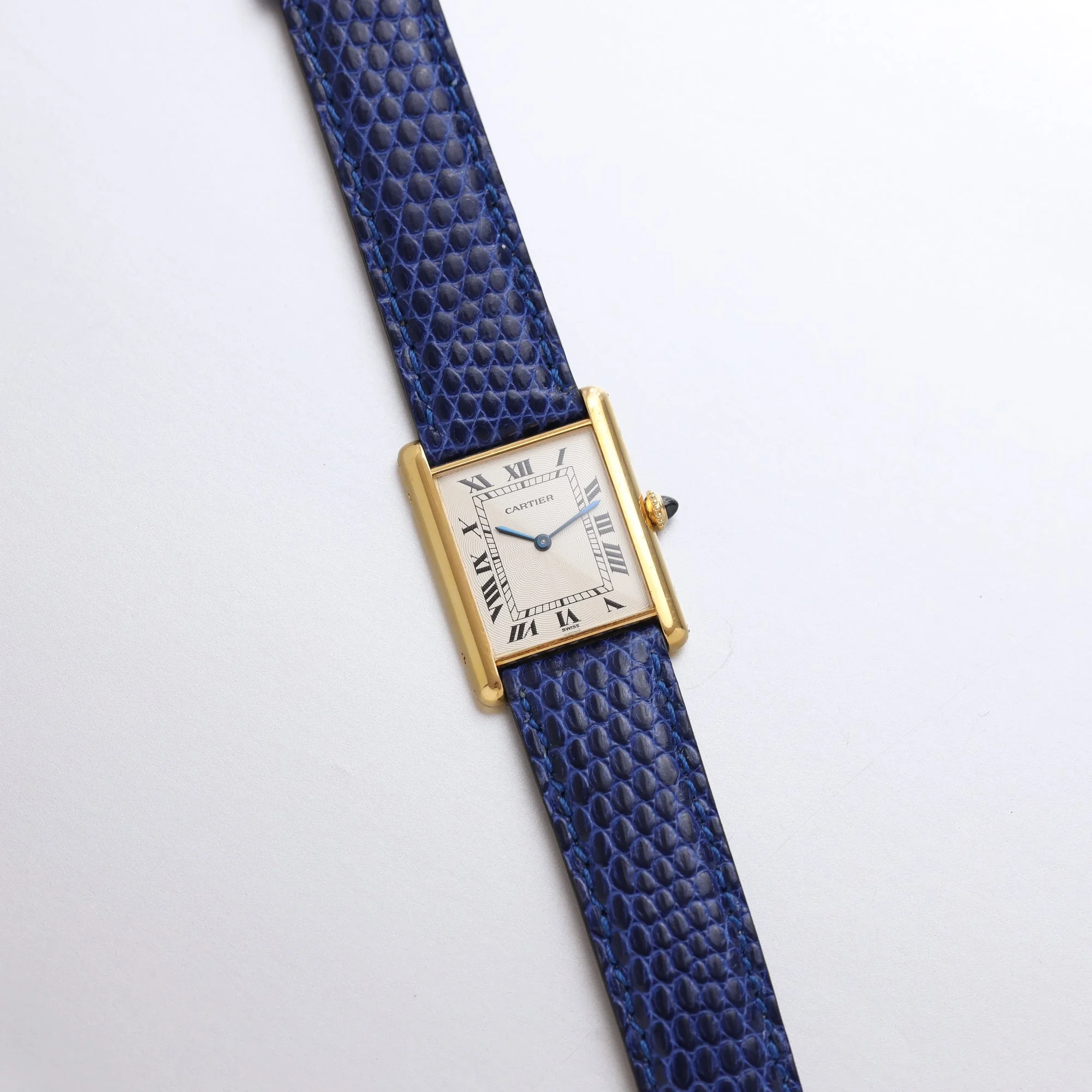 1995 Unpolished Cartier Tank Louis 18K Extra Plate 96065 "Flinqué" Dial Fullset + New Service.jpg