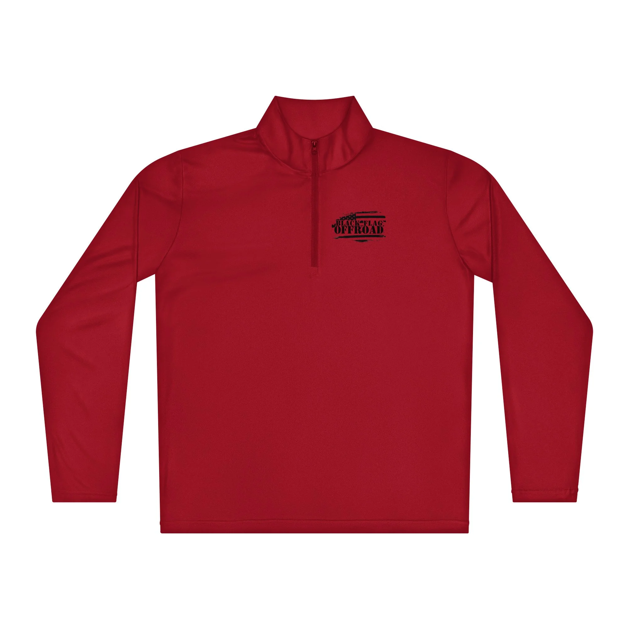 unisex-quarter-zip-pullover-true-red-front-68bf27330e5ec.jpg