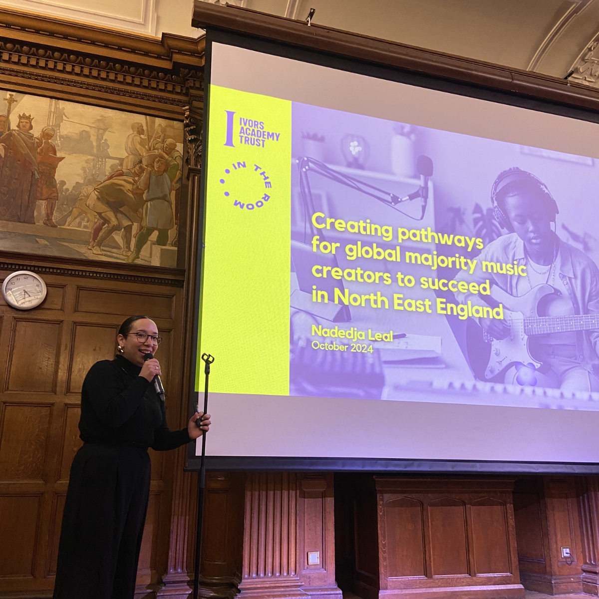 In The Room Participant presenting research