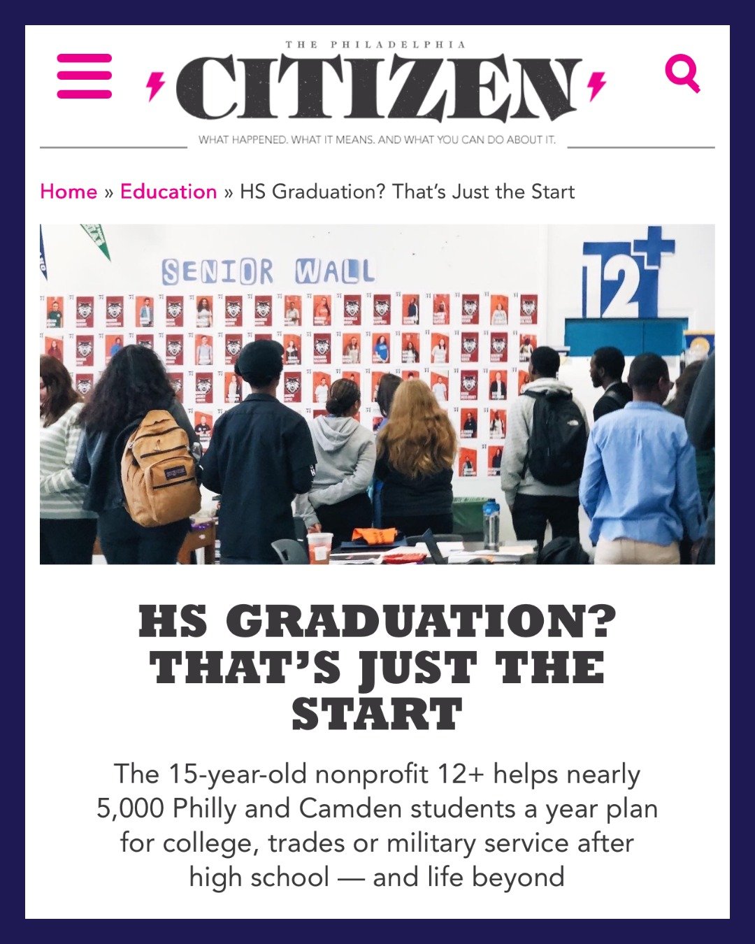 Every. Student.
That's our commitment when we partner with a high school. No matter a young person's grades, attendance, or goals--we work with every student to make sure they have a postsecondary plan that fits their needs and interests.
Thank y