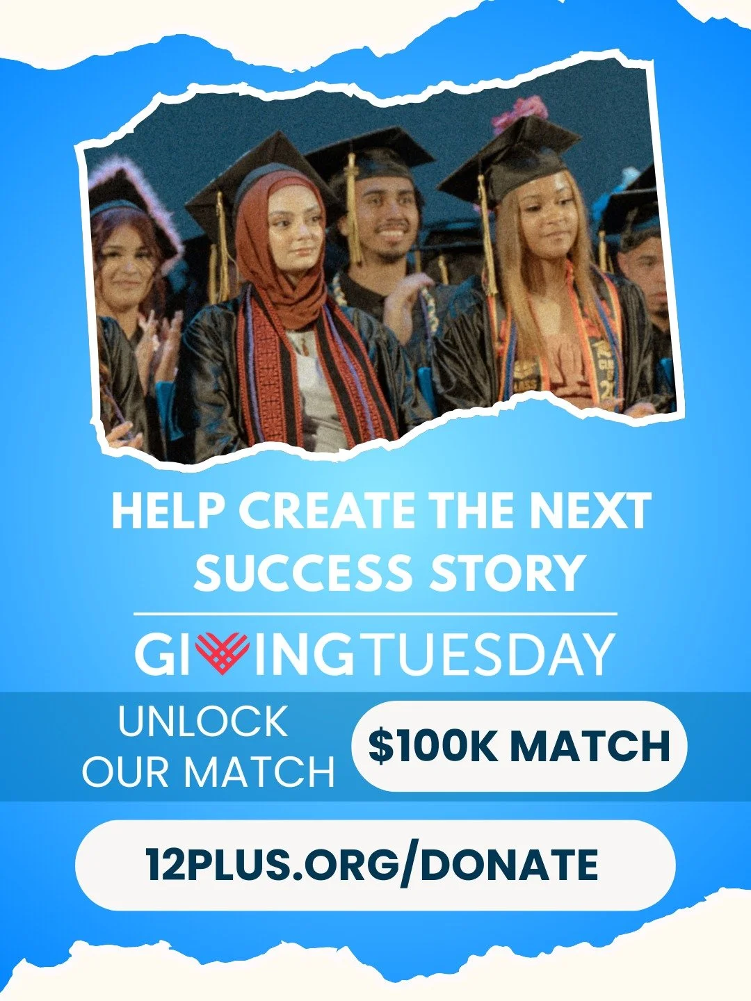 The Story of 12 Plus is a story about incredible people.

🔵 Students who dared to dream big and refused to let obstacles hinder their path.
🔵 Staff who show up every day, dedicated to unlocking potential and building culture.
🔵 Supporters who neve