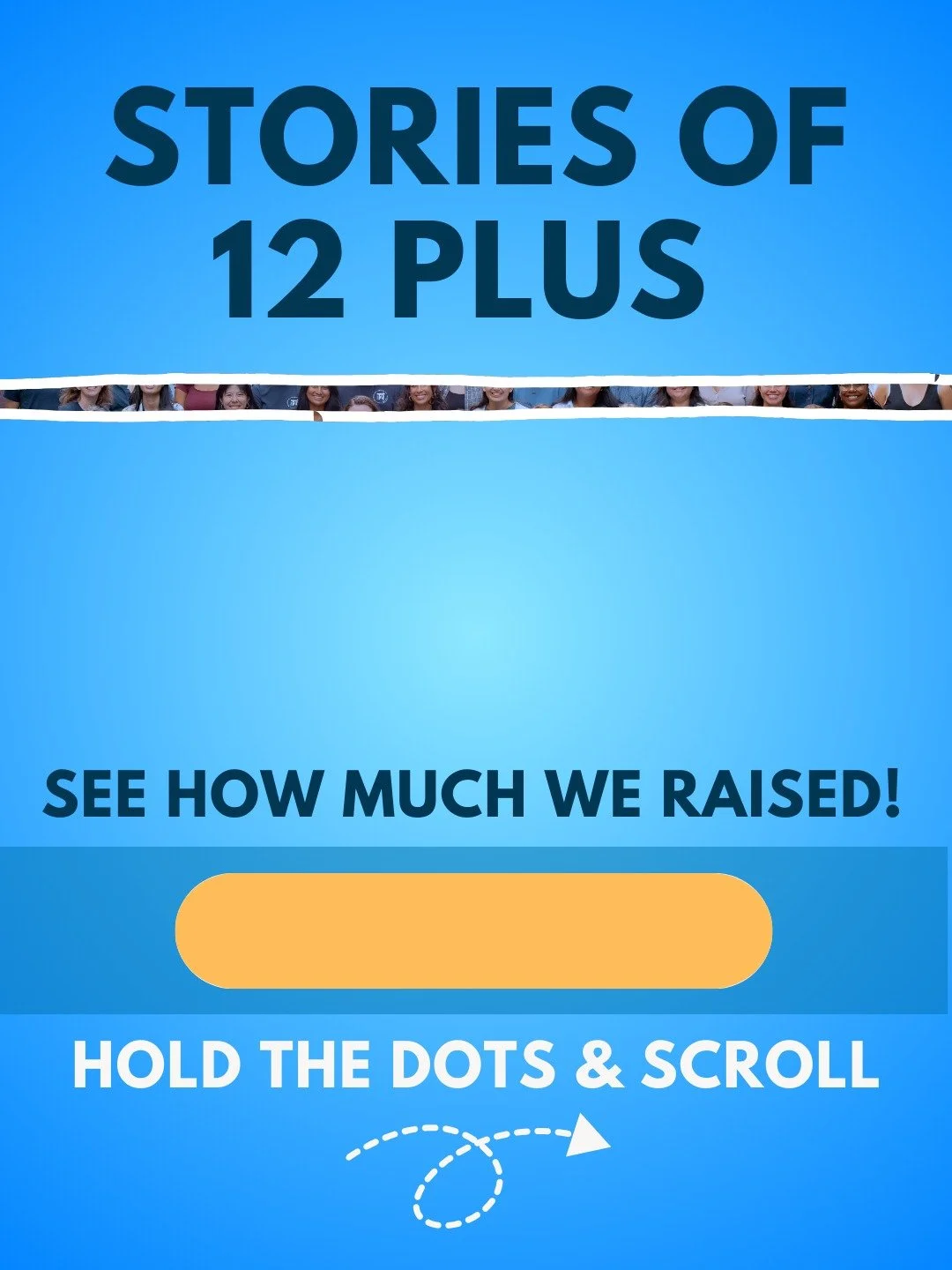 THANK YOU!

Thanks to all of our supporters and the Mike &amp; Claude Family match, we raised...
...
...
$130,930 for our Stories of 12 Plus campaign!

Every dollar will go toward continuing to support the thousands of high school students and recent