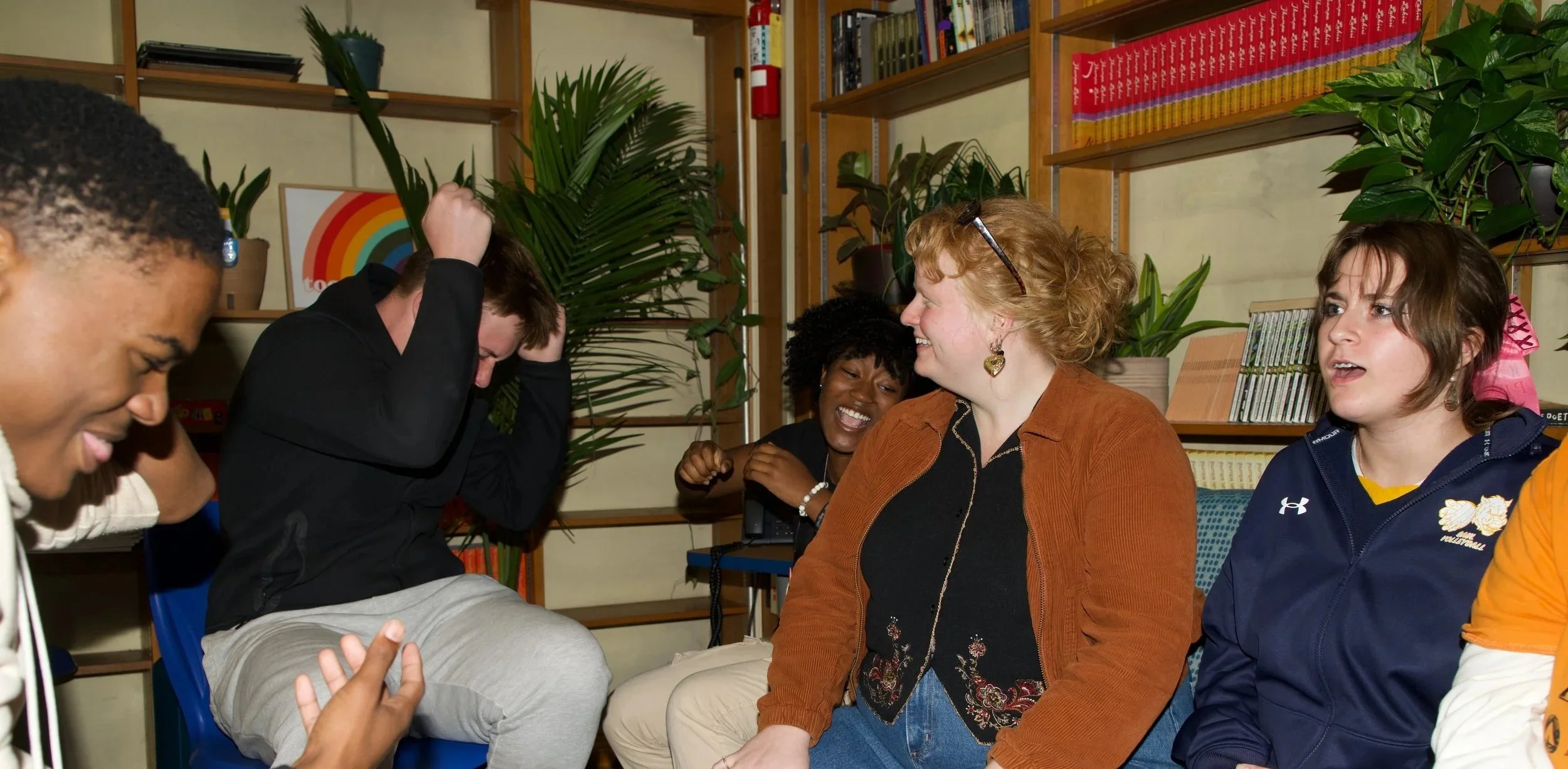 High School Students laughing at a 12+ Plus Center in Philadelphia