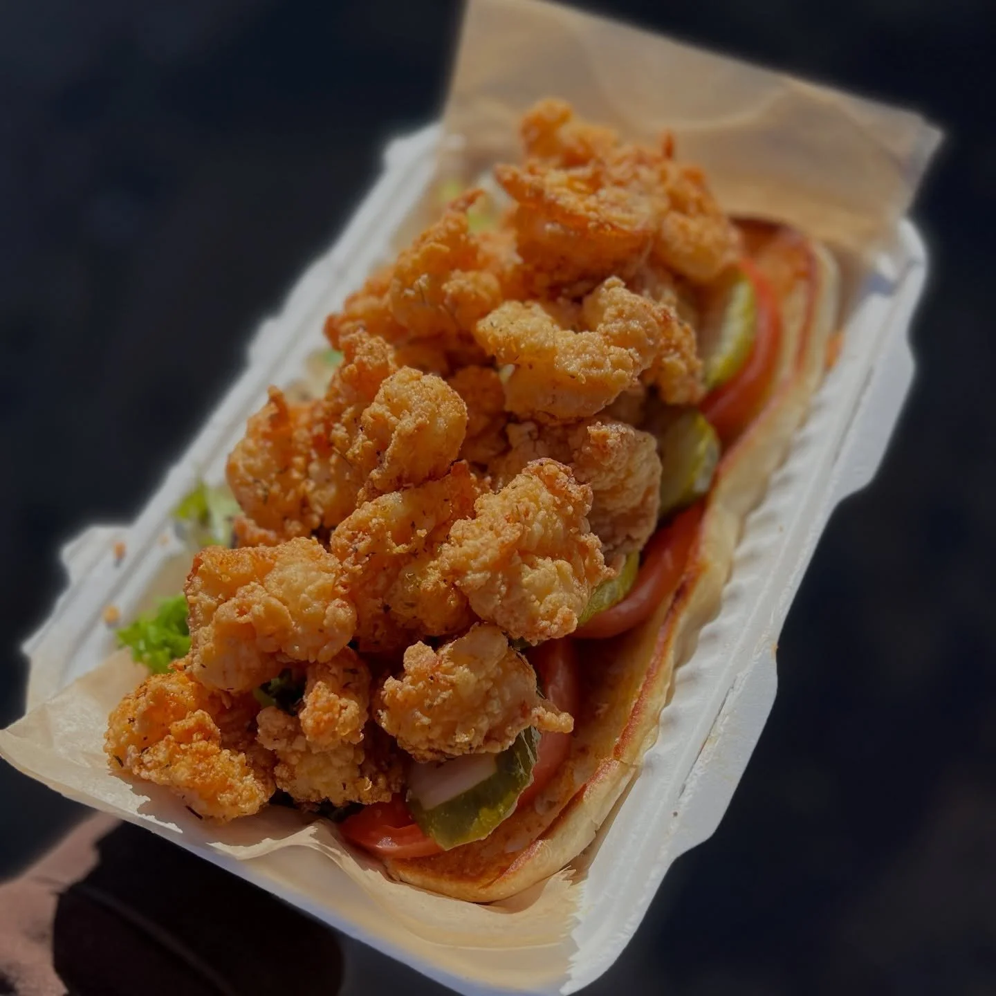 Start 2026 with a belly full of SEAFOOD‼️

We have HALF POUND NC SHRIMP POBOYS with house pickles, lettuce, tomato, and garlic aioli on special 🤤

The markets are open and LOADED with Local Oysters, Blue Crabs, and so much more 🦪🦀🐟

Let&rsquo;s e