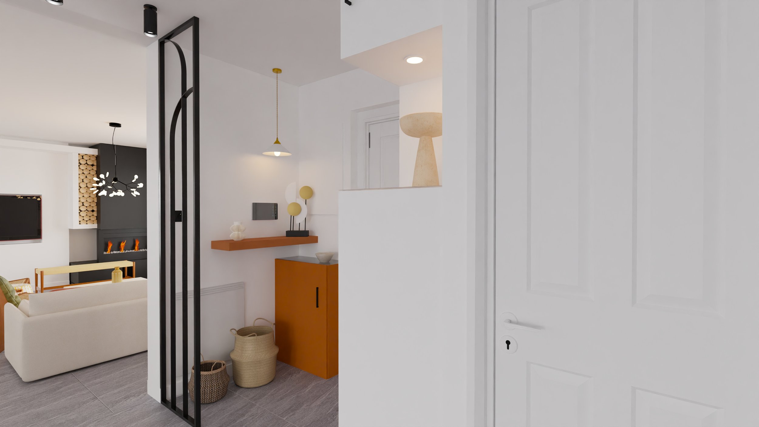 Entrée - Verrière - Couleurs - Décoration