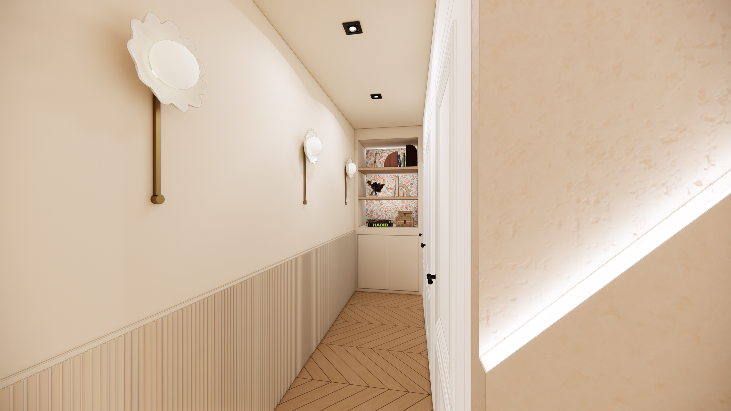 Couloir - design - contemporain - lumière