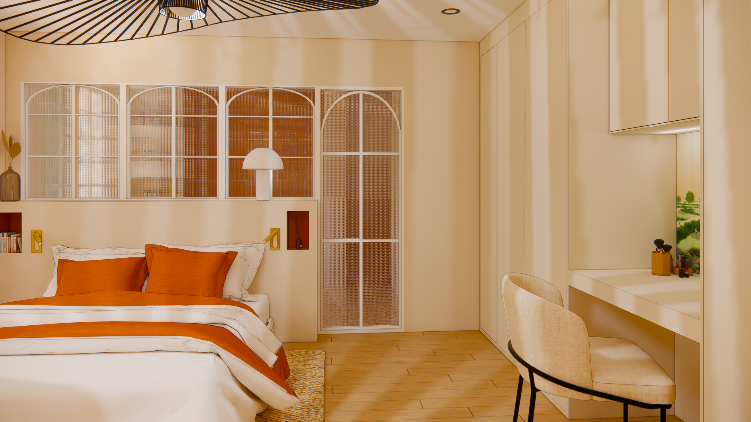 Chambre - Verrière - sur-mesure - dressing
