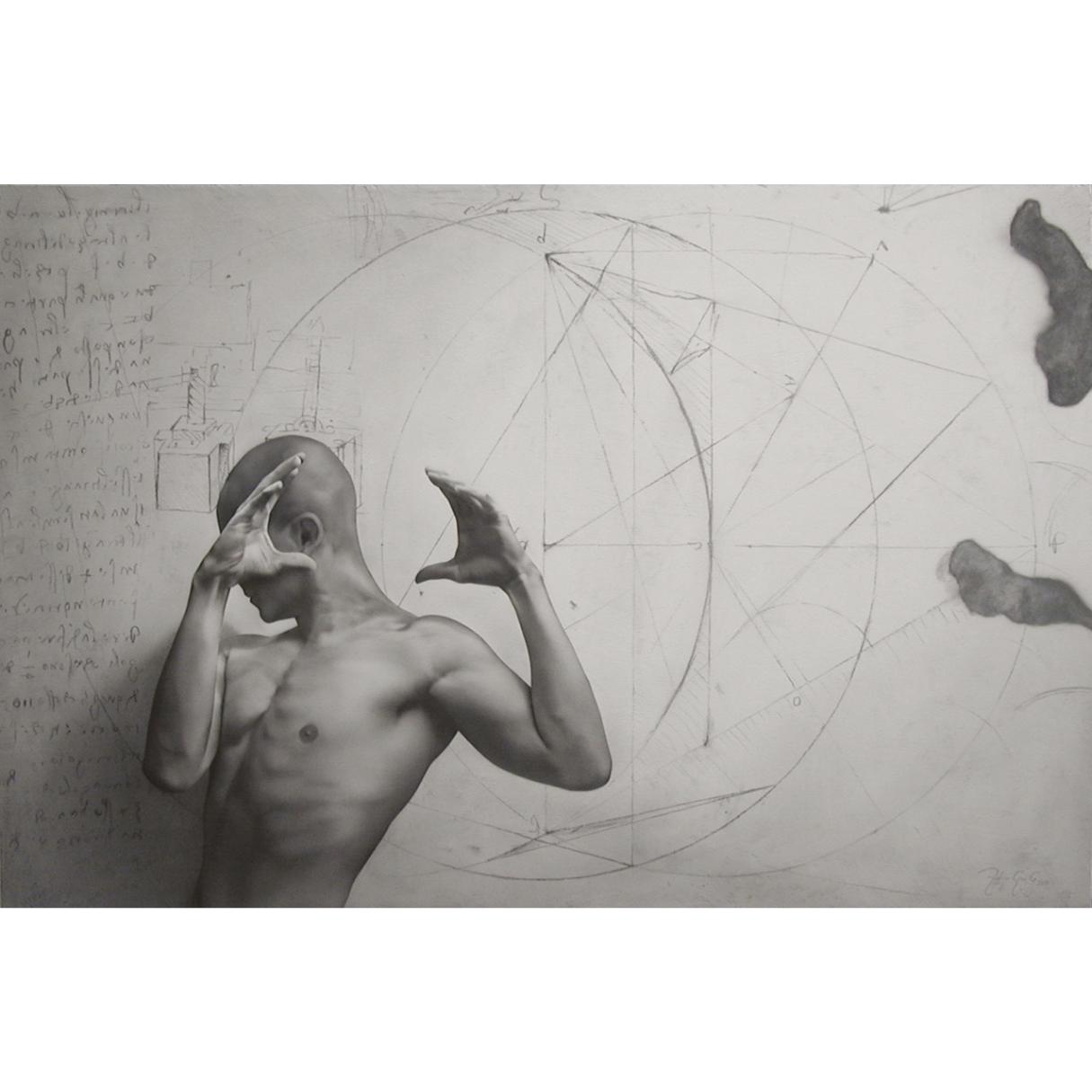 "Figuración I", 2007, mixta sobre madera.