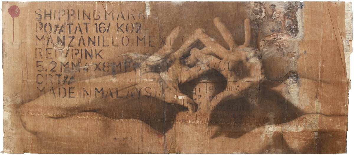 "KO7", 2013, acrílico sobre madera.