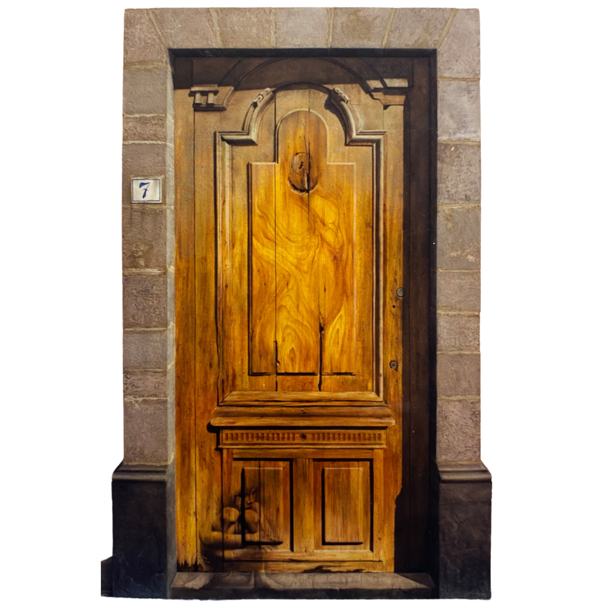 "Umbral y Huellas", 1999, acrílico sobre madera.