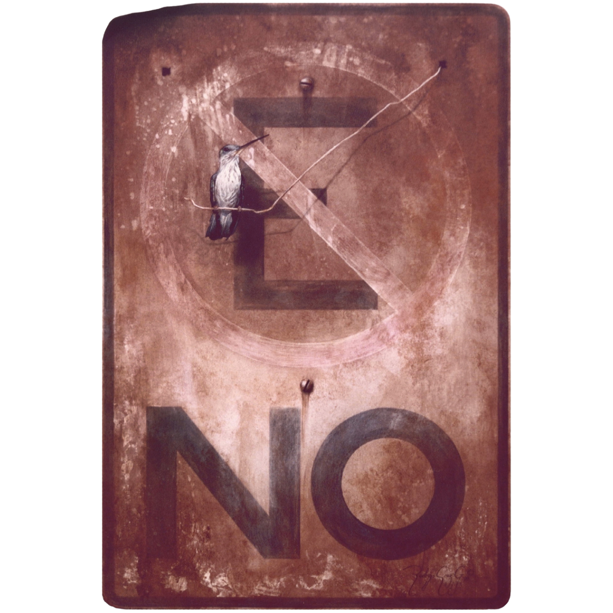 "Problema Semántico", 1999, acrílico sobre madera.