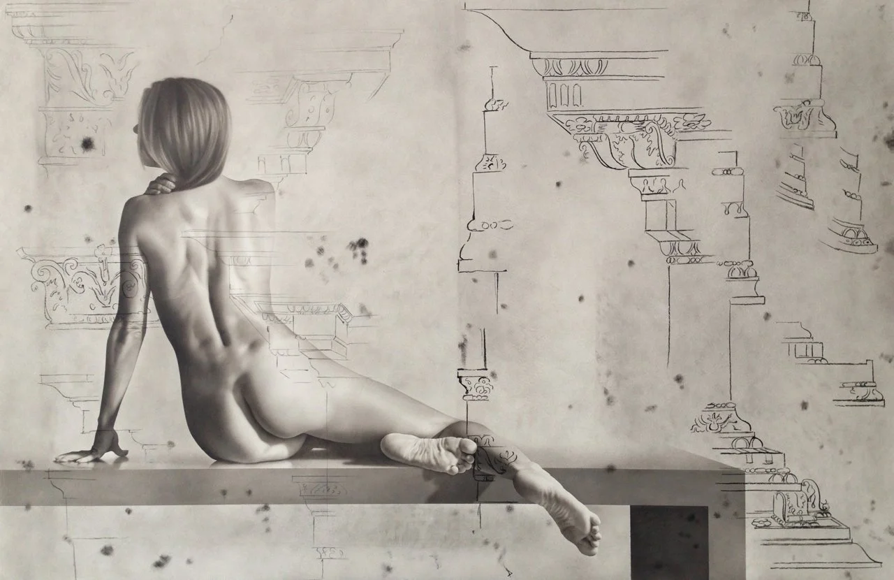 "Firmitas", 2013, mixta sobre madera.