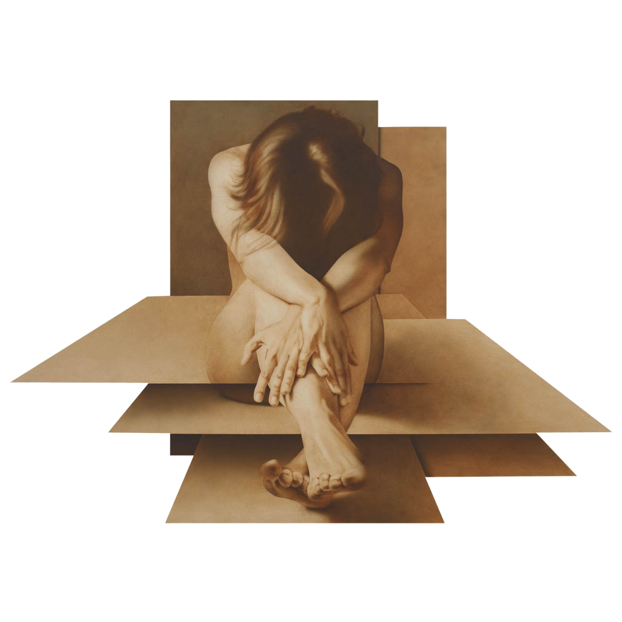 "Afrenta", 2007, acrílico sobre madera.