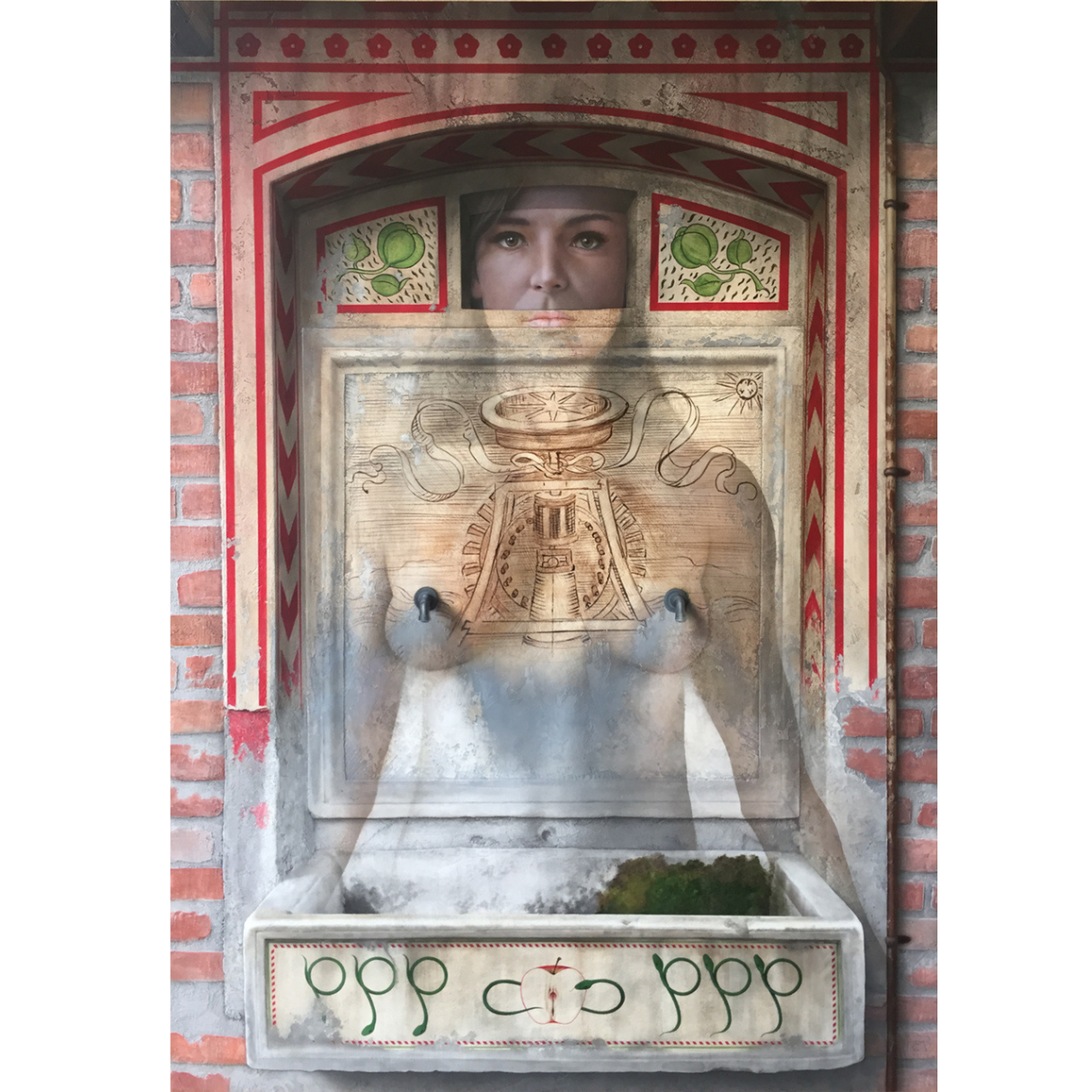 "Leteo y Eunoé", 2015, mixta sobre madera.