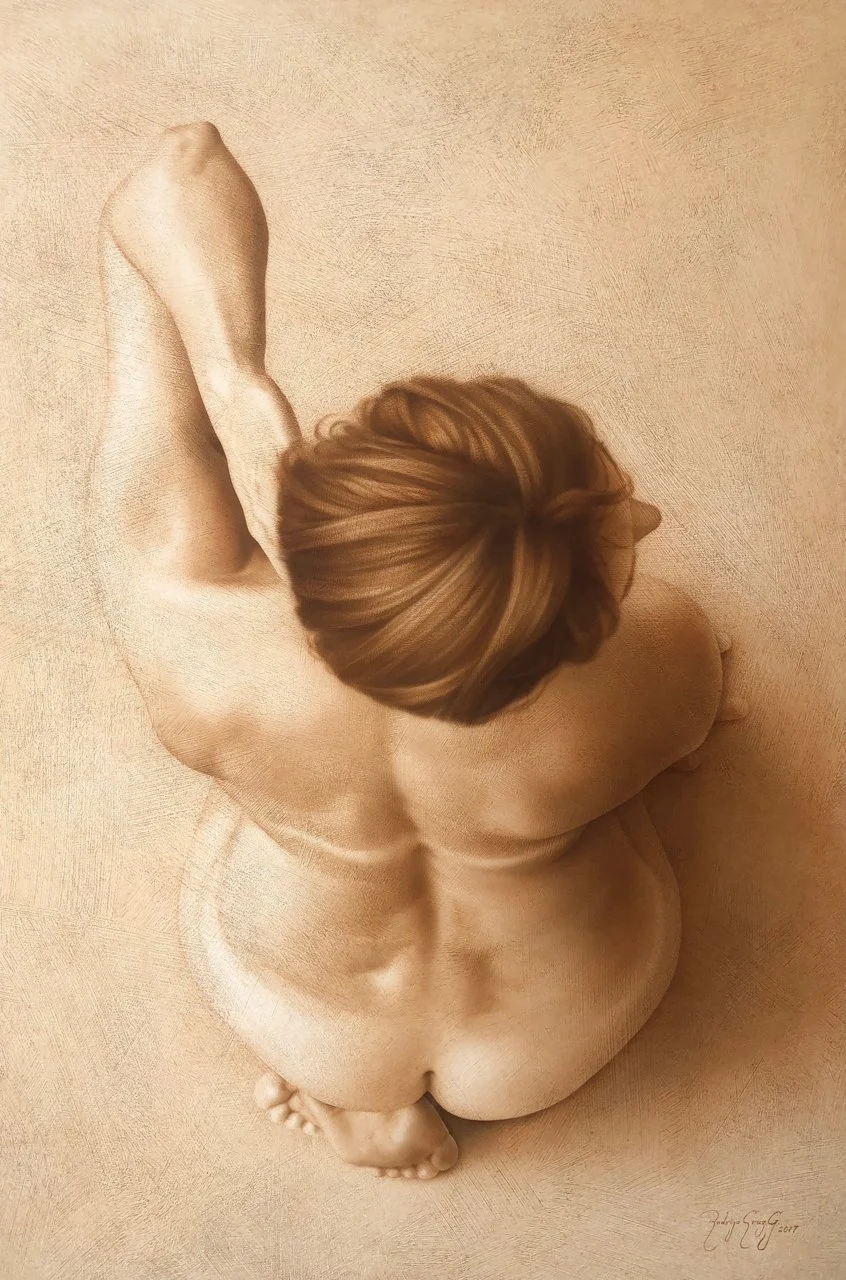 "Pequeño Ademán", 2017, acrílico sobre madera.