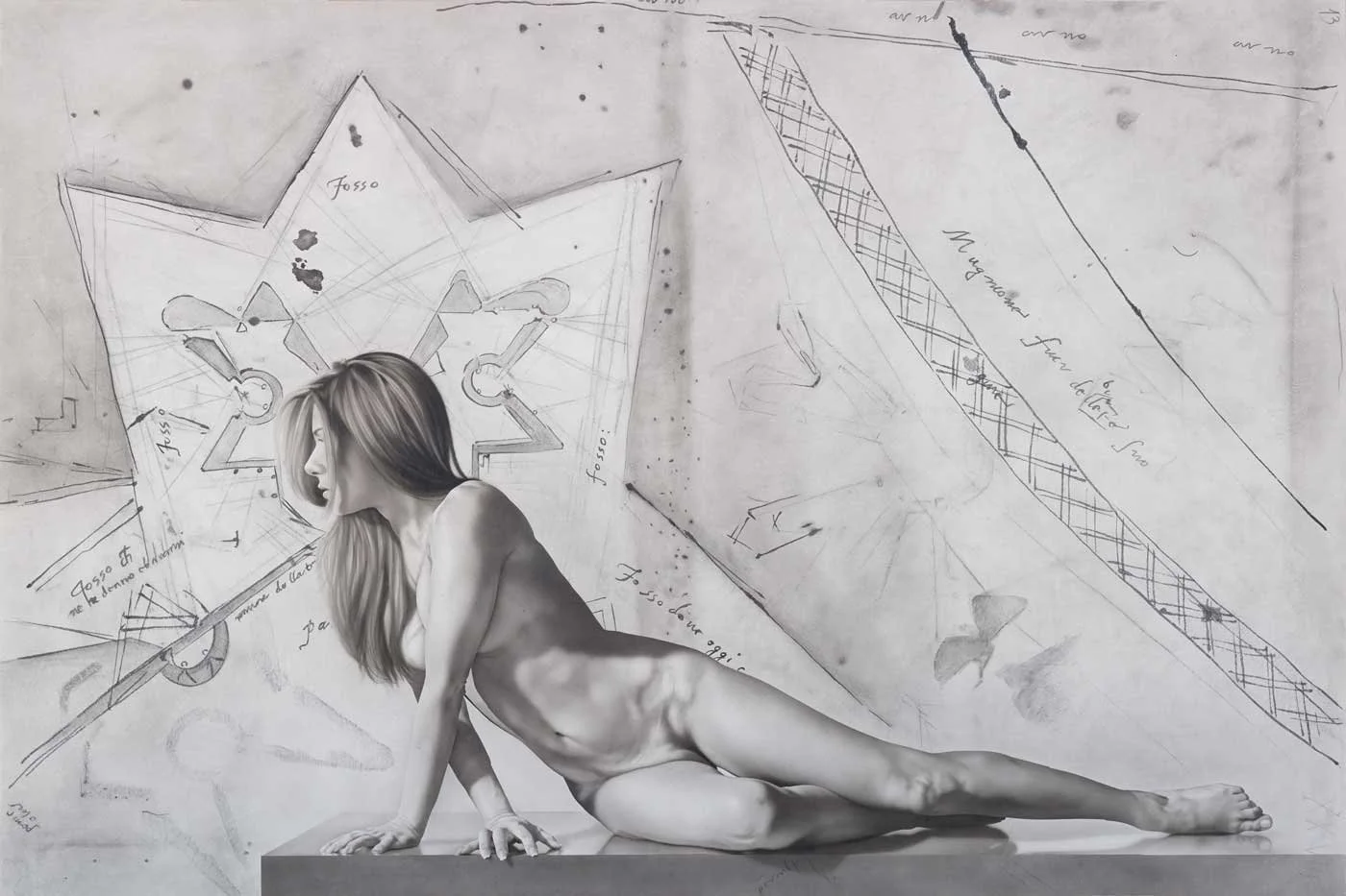 "Utilitas", 2013, acrílico sobre madera.