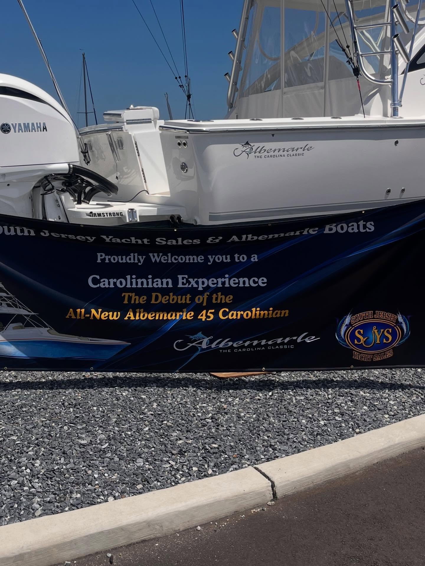 Thanks and Best of Luck to South Jersey Yachts as They Introduce the Albemarle 45 Carolinian!  Betty Food Truck was there slingin' Lobster Rolls, Pulled Pork, Burgers, Dogs and Fries to help in the festivities!🙌. We'll be there Tmw and Saturday, as 