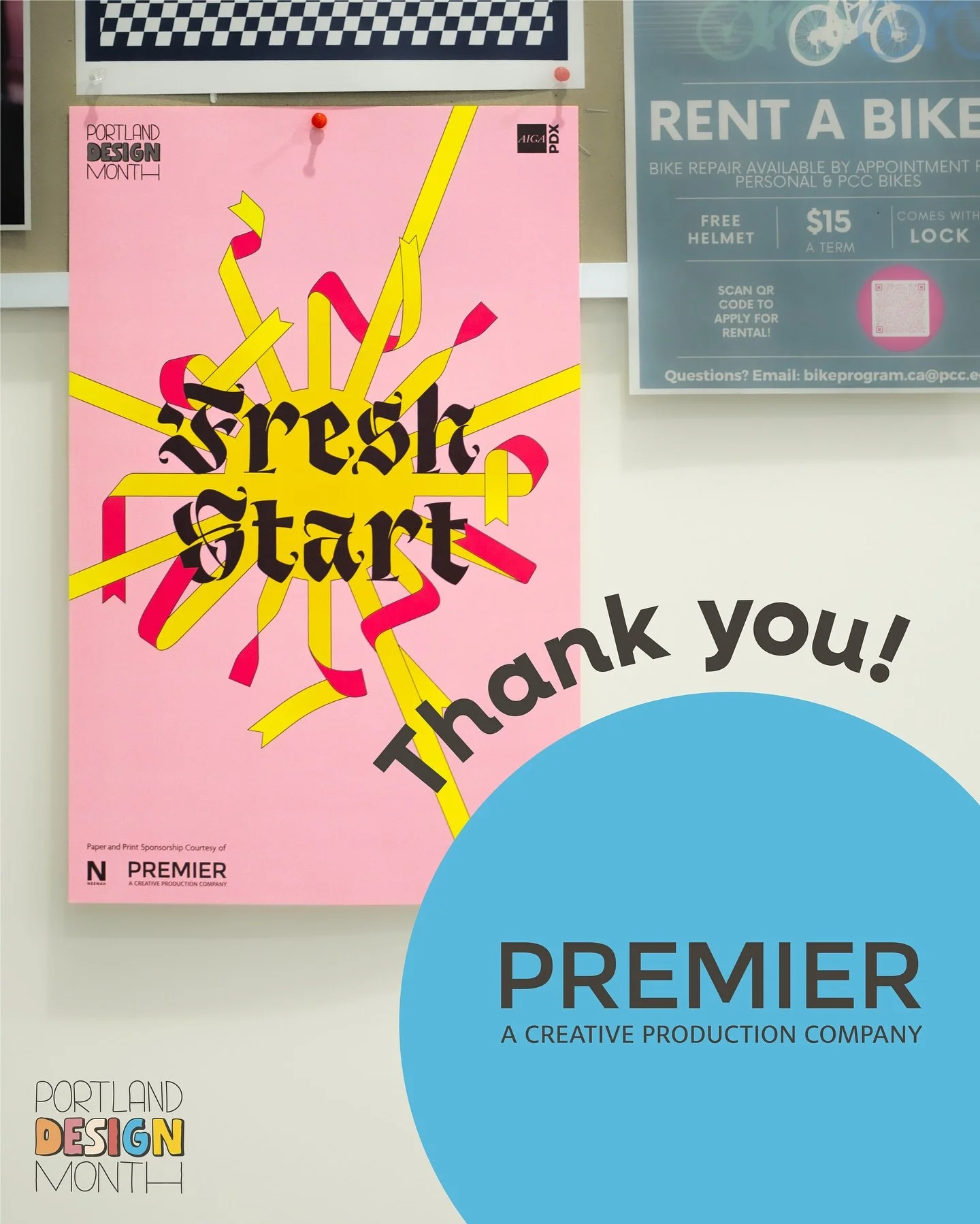 Have you seen our posters around town or postcards at some of the Portland Design Month (@pdxdesignmonth) 2025 events?! The print quality is out of this world thanks to our partnership with Premier Press (@premierpress), the largest creative producti
