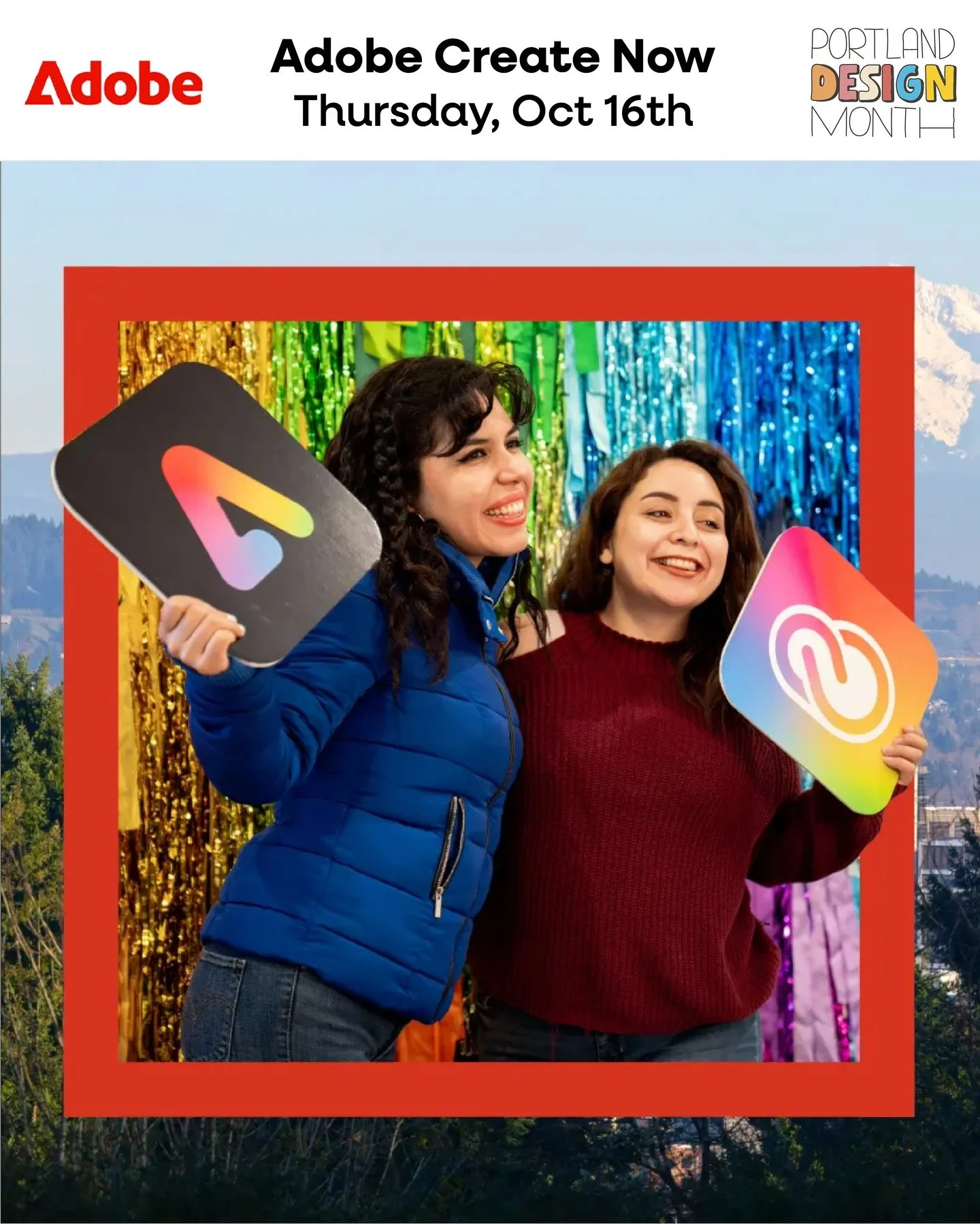 Dive into an evening of creativity with Adobe (@adobe) during Portland Design Month (@pdxdesignmonth)! Join the design community for an evening of hands-on inspiration, where Adobe (@adobe) pros showcase the latest from Photoshop (@photoshop), Illust
