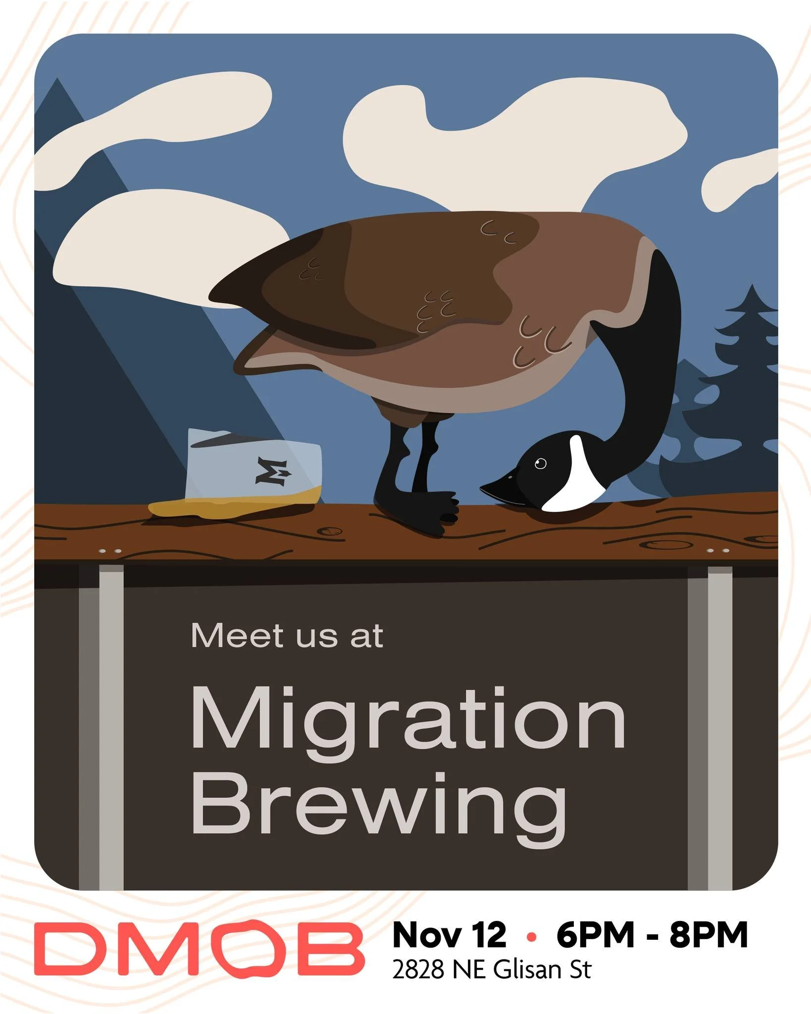 πͺΆ It's time to flock to Migration Brewery (@migrationbrewery) in NE Portland for Portland AIGA's (@aigaportland) November dMob! Join us on Wednesday November 12 at 6:00 PM! π
Showcasing one of the most diverse beer selections in town, Migration Br