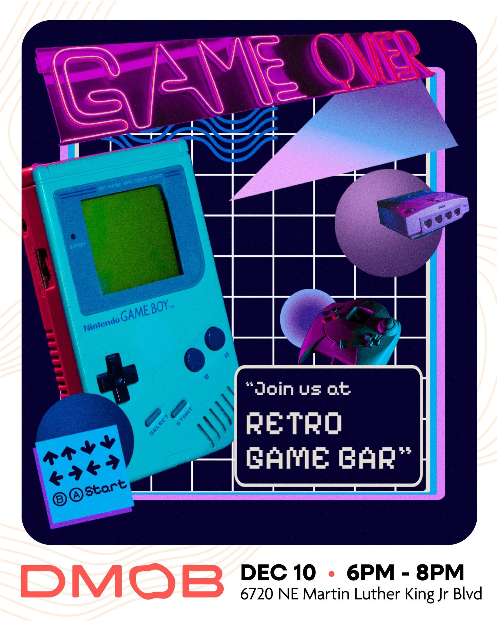 🎮 Power up your social life&mdash;AIGA Portland&rsquo;s December dMob is loading! 

Join us at Retro Game Bar in NE Portland on Wednesday, December 10th from 6&ndash;8 PM for an evening of creative connections and pixel-perfect vibes. 

Grab a drink