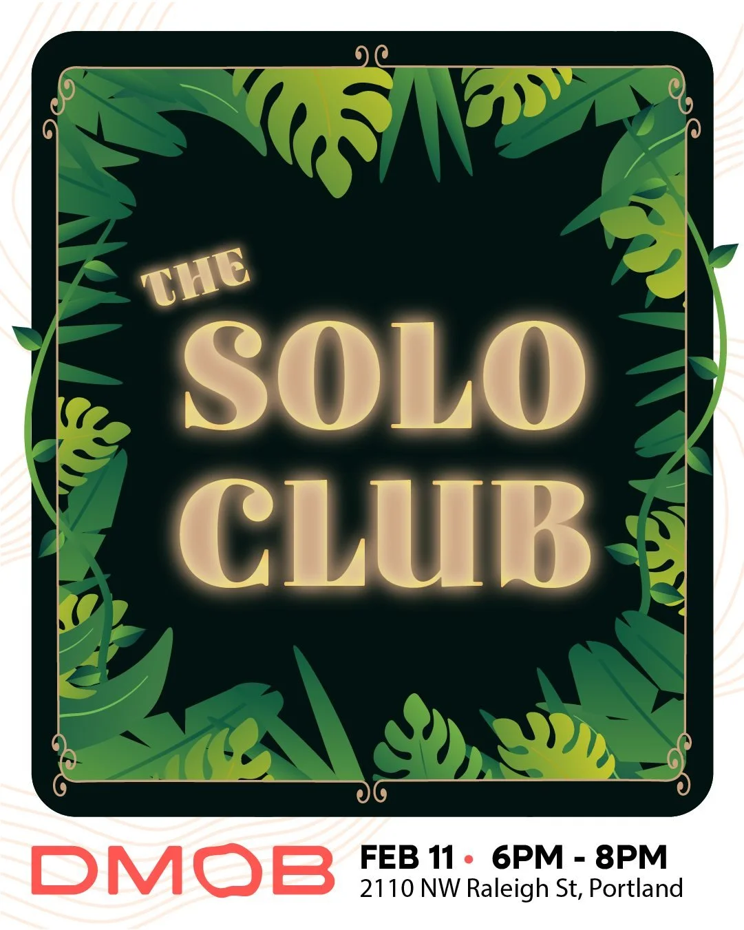 👏 You won't be solo at The Solo Club (@thesoloclub) in NW Portland for AIGA Portland's (@aigaportland) February dMob on Wednesday, February 11 at 6:00 PM! 

🍹 We'll be here to talk design, drink a craft cocktail or mocktail and enjoy vibrant South 