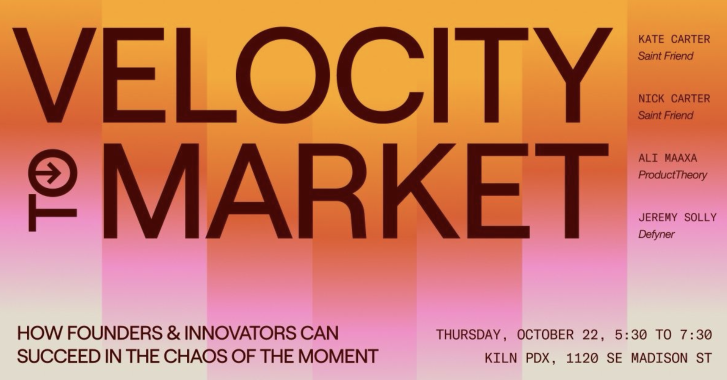 Velocity to Market: Navigating Speed &amp; Chaos for Real Momentum for Founders