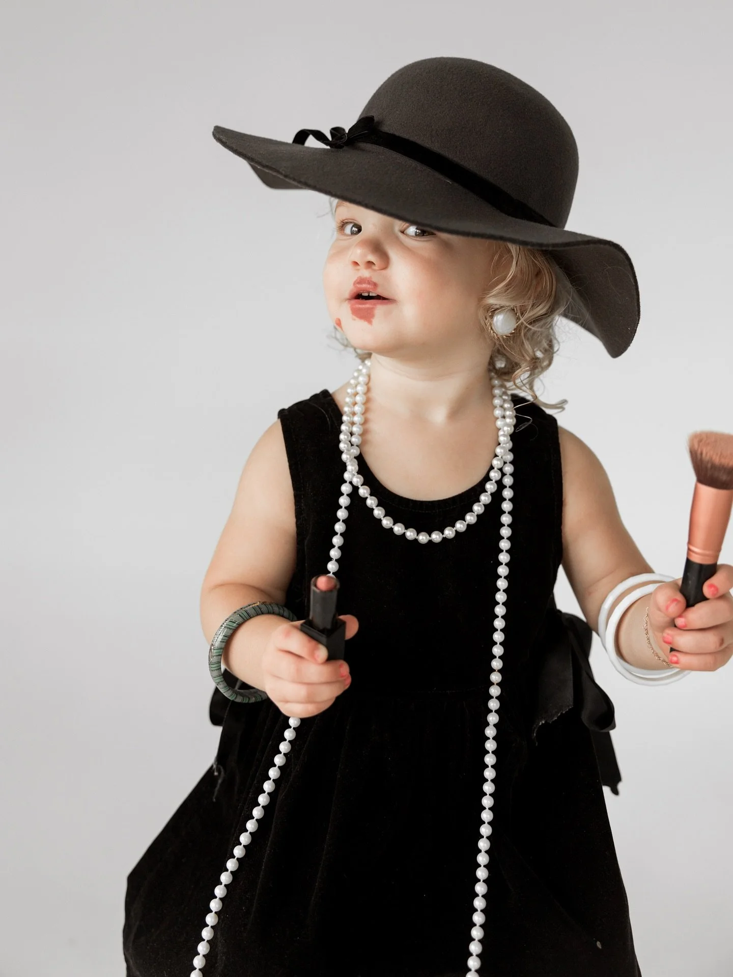 Glam sesh with my girls. See the last picture for baby Ali&rsquo;s glam shoot in 1994.
