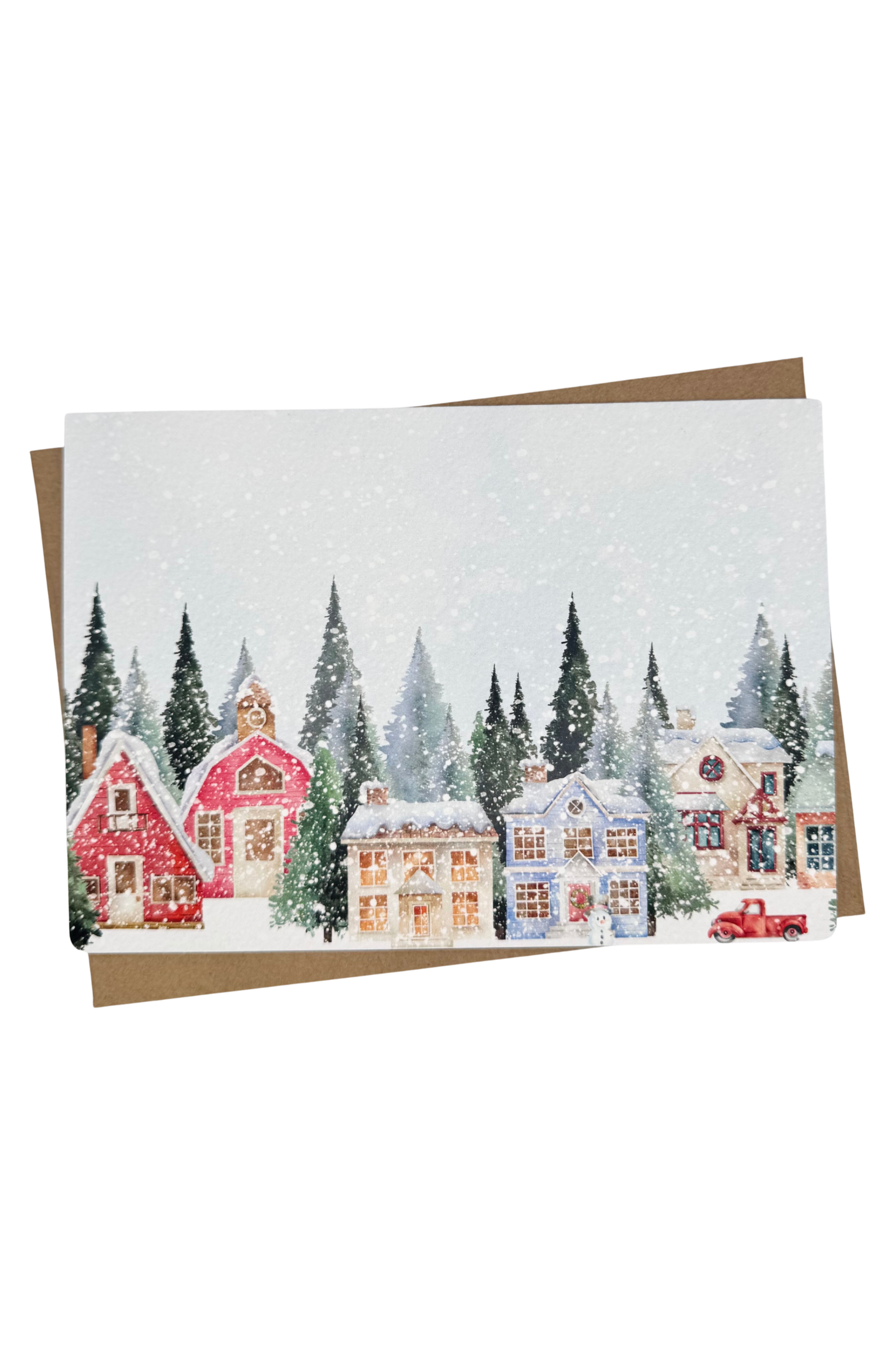 Winter on the Block Greeting Card