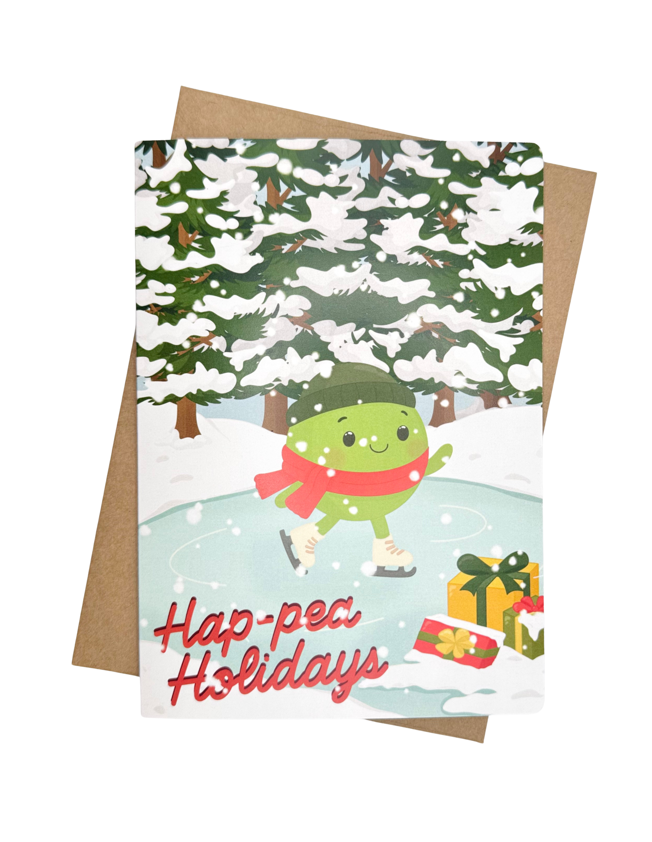 Hap-pea Holidays Greeting Card