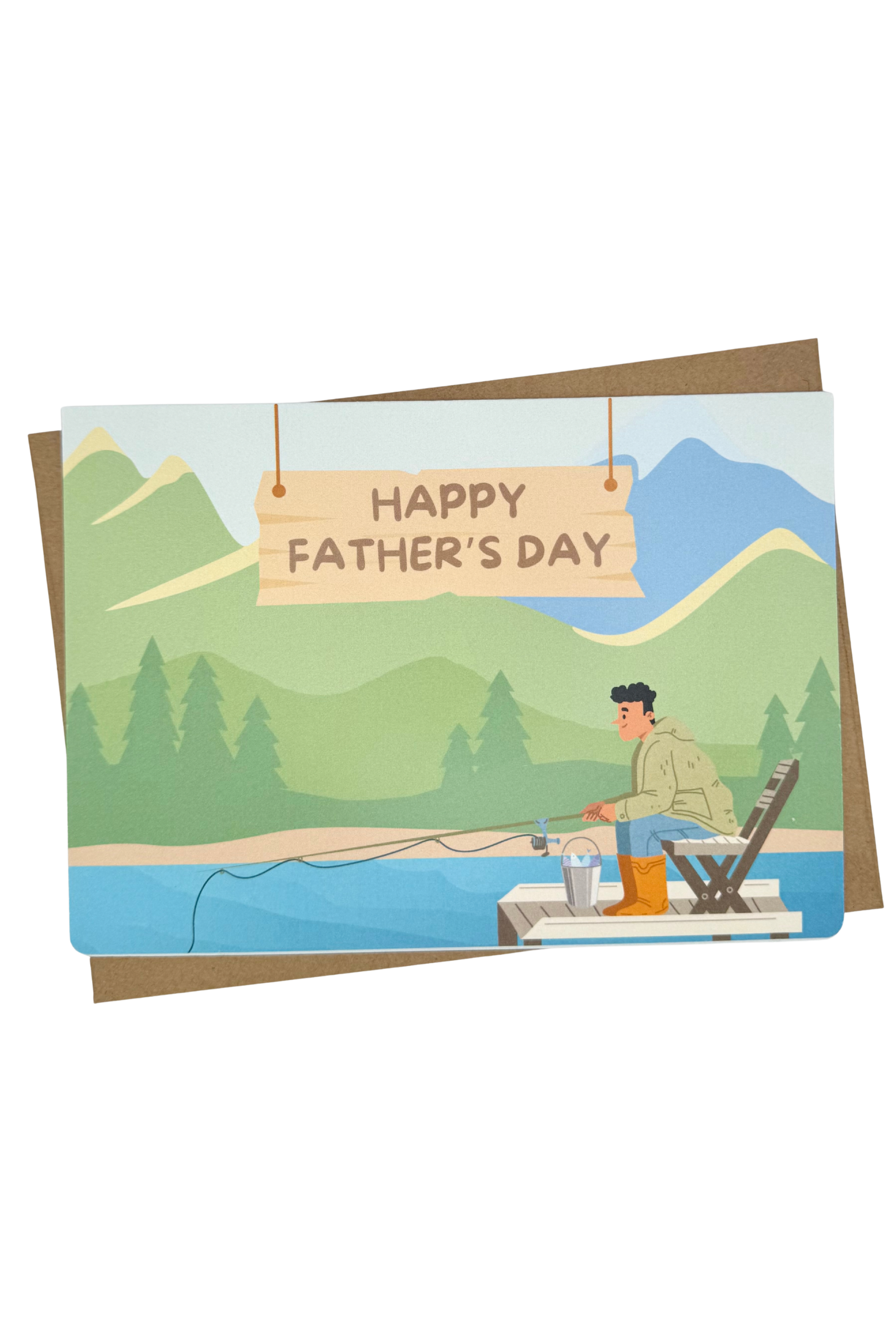 Lake Dad Father's Day Greeting Card