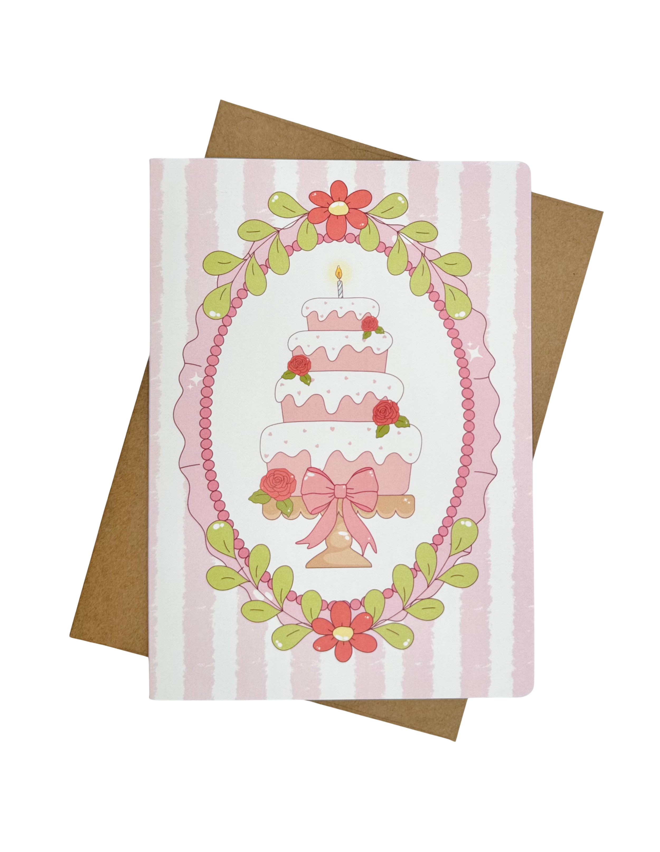 Pink Birthday Greeting Card