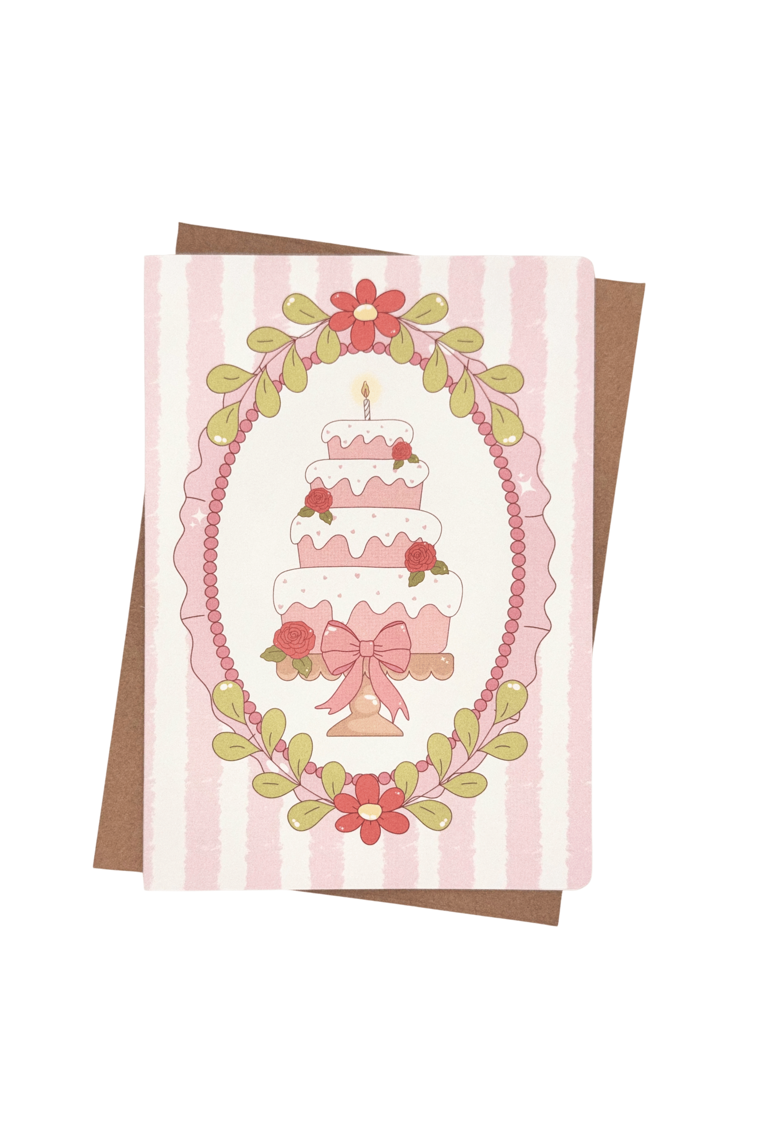 Pink Birthday Greeting Card