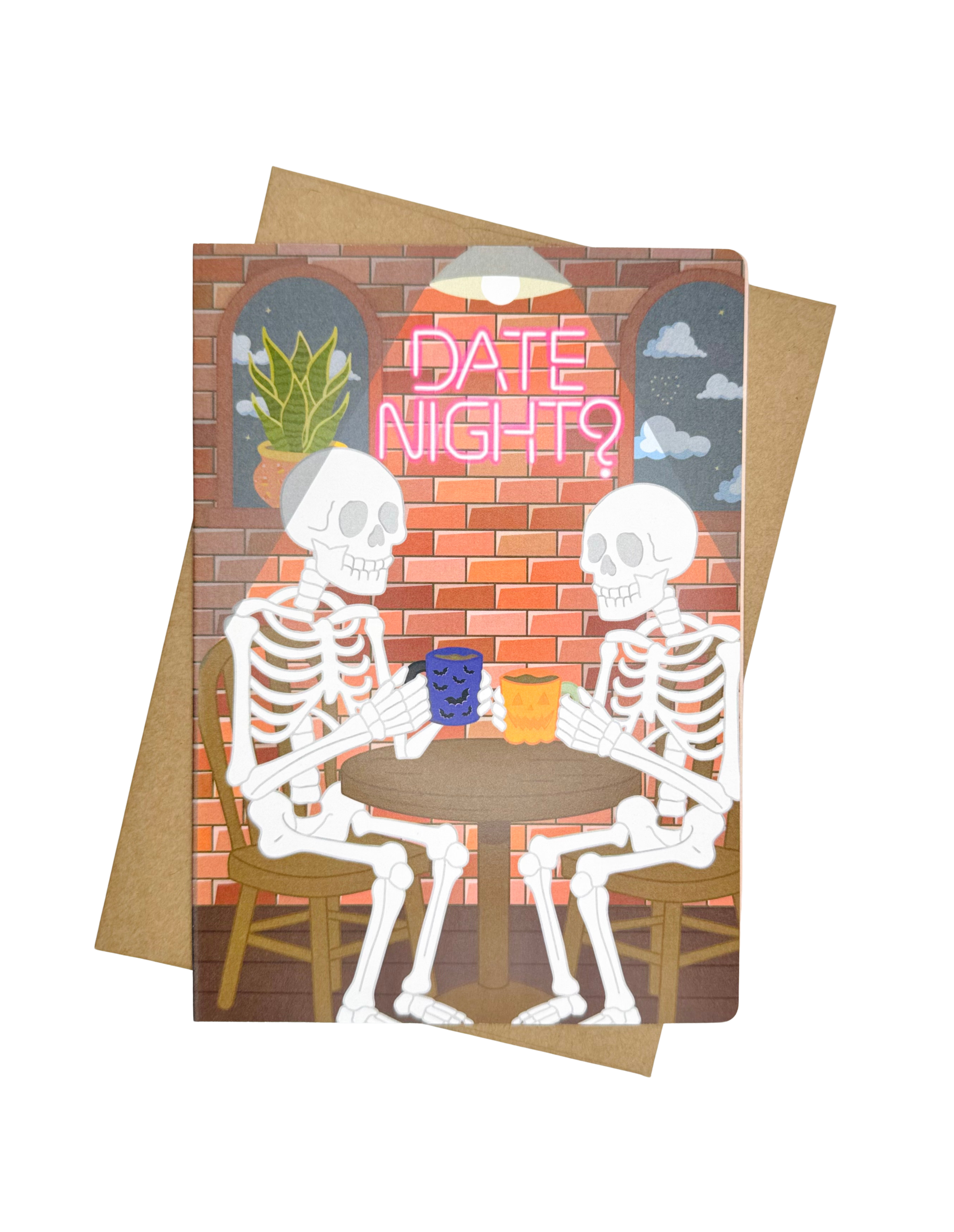 Skeleton Date Night Greeting Card