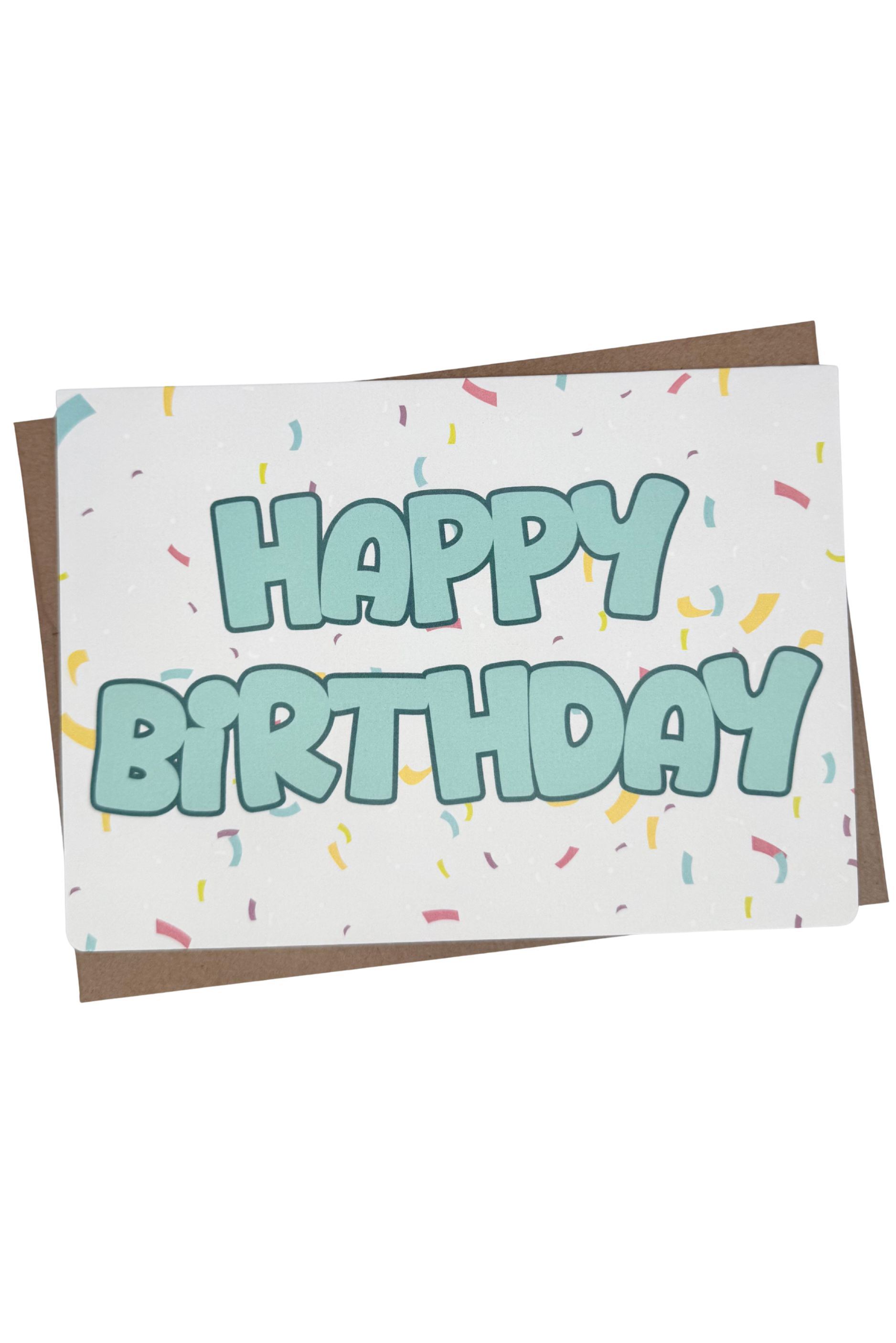 Confetti Happy Birthday Greeting Card